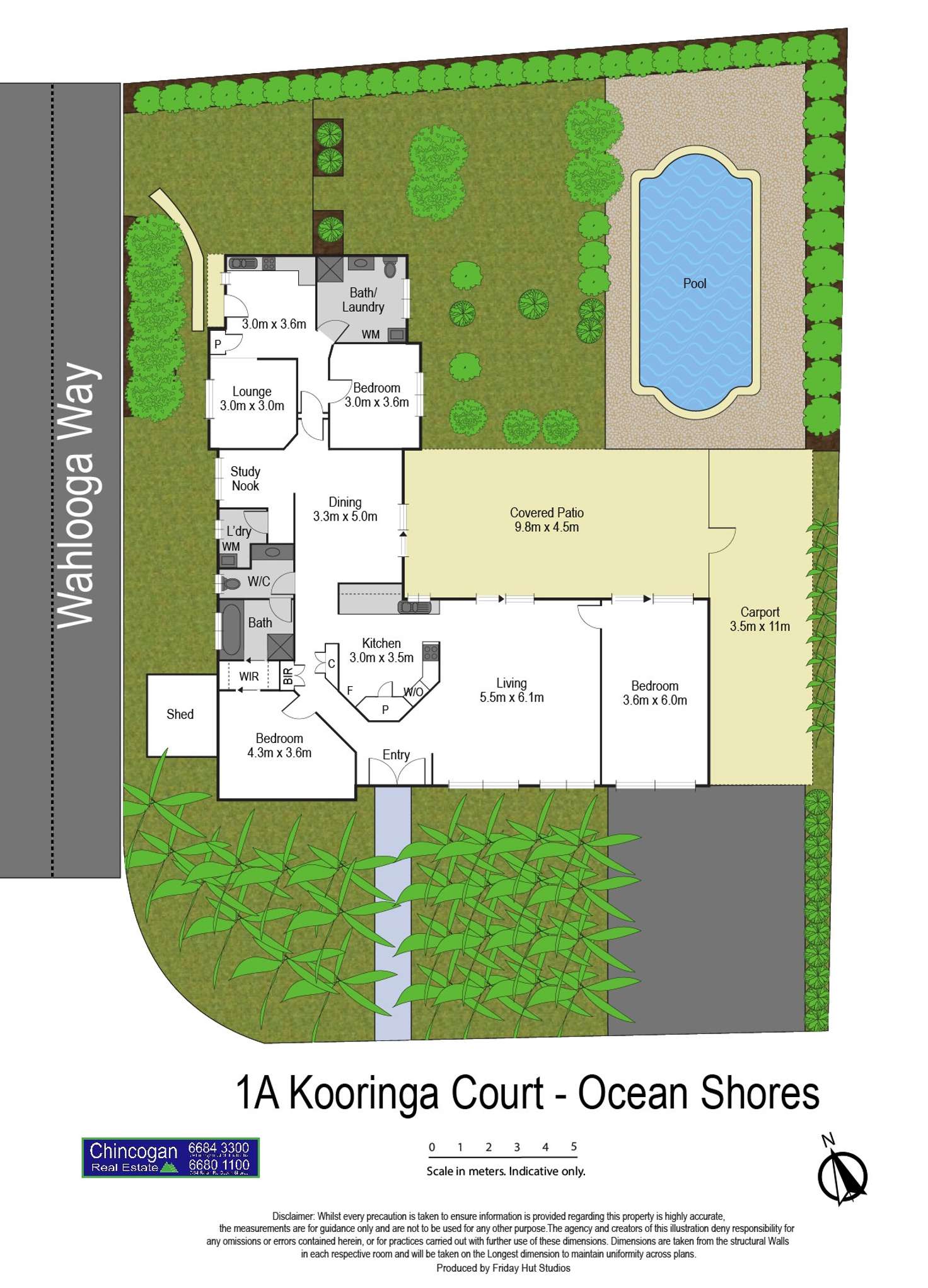 Floorplan of Homely house listing, 1A Kooringa Court, Ocean Shores NSW 2483