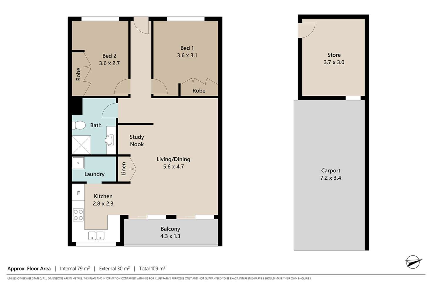 Floorplan of Homely unit listing, 7/9 Norwood Street, Toowong QLD 4066
