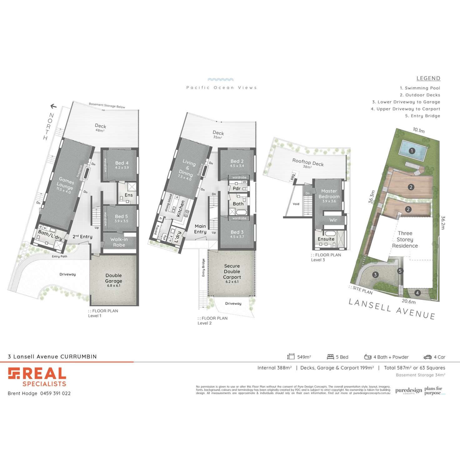 Floorplan of Homely residentialLand listing, 3 Lansell Avenue, Currumbin QLD 4223