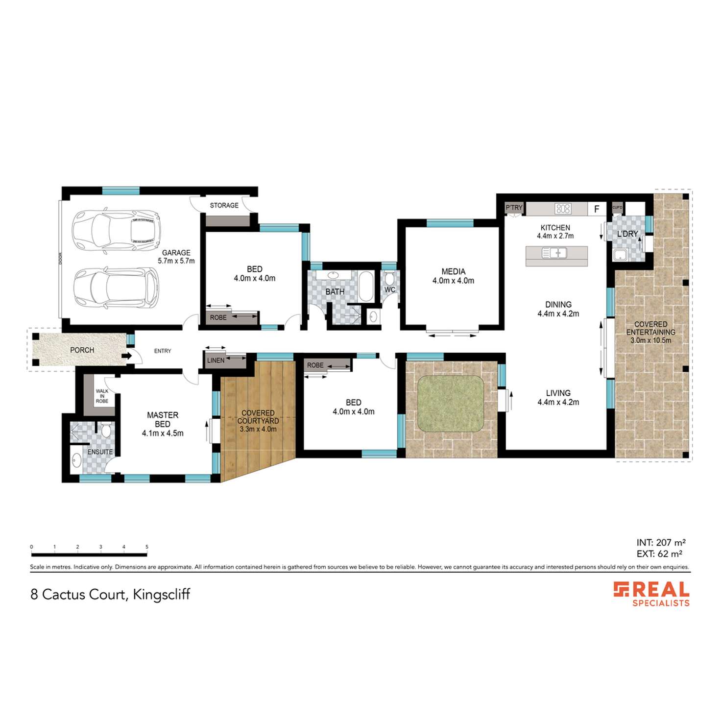 Floorplan of Homely house listing, 8 Cactus Court, Kingscliff NSW 2487
