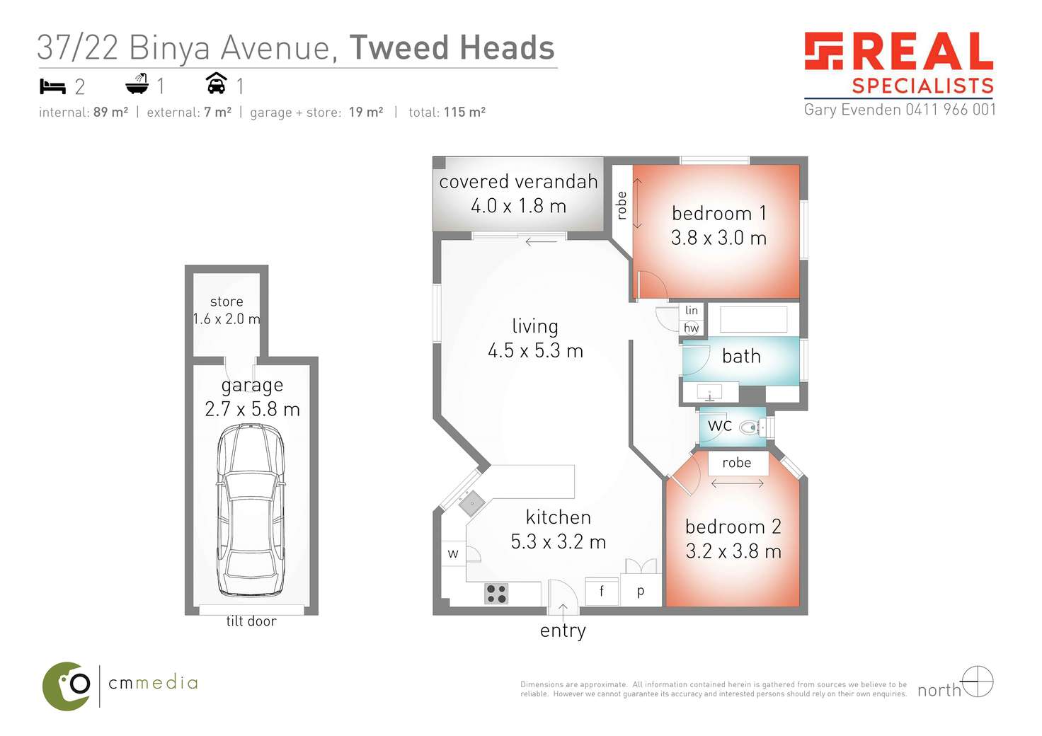 Floorplan of Homely unit listing, 37/22 Binya Avenue, Tweed Heads NSW 2485