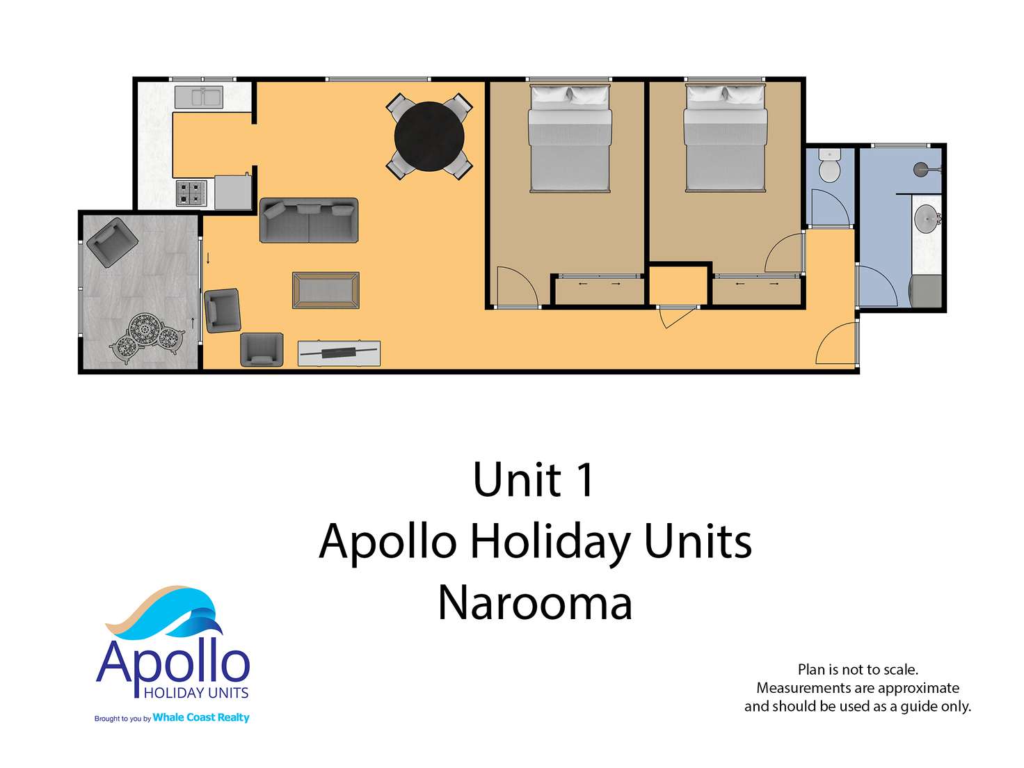 Floorplan of Homely apartment listing, 1/16 McMillan Road, Narooma NSW 2546