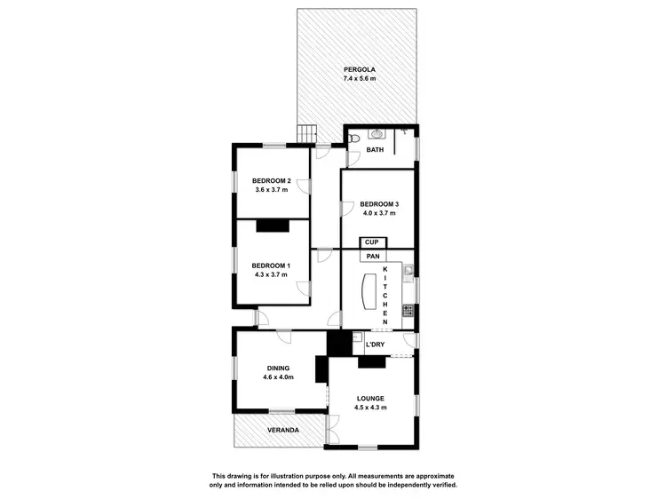 Floorplan of Homely house listing, 11 Railway Terrace, Beachport SA 5280