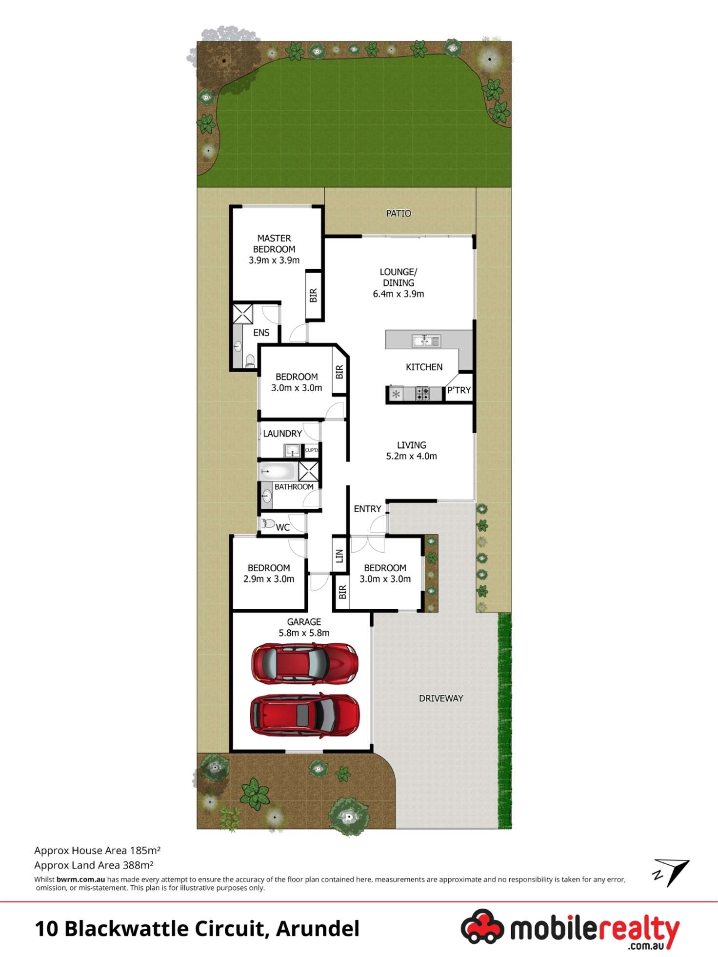 Floorplan of Homely house listing, 10 Blackwattle Circuit, Arundel QLD 4214