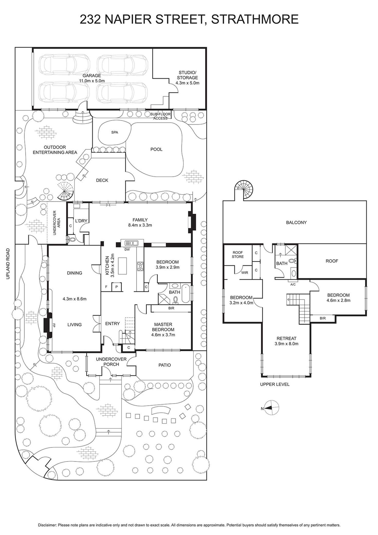 Floorplan of Homely house listing, 232 Napier Street, Strathmore VIC 3041