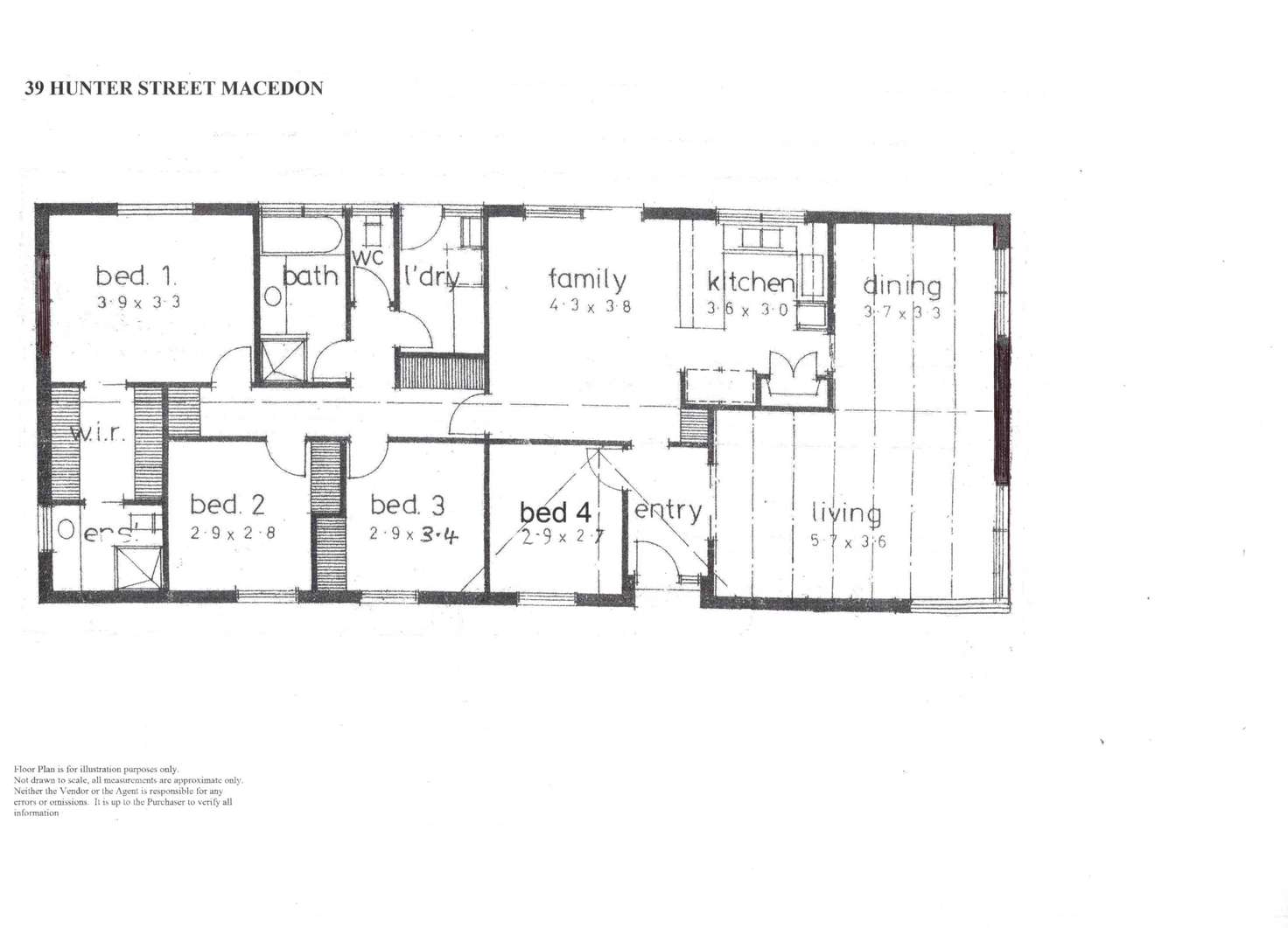 Floorplan of Homely house listing, 39 Hunter Street, Macedon VIC 3440