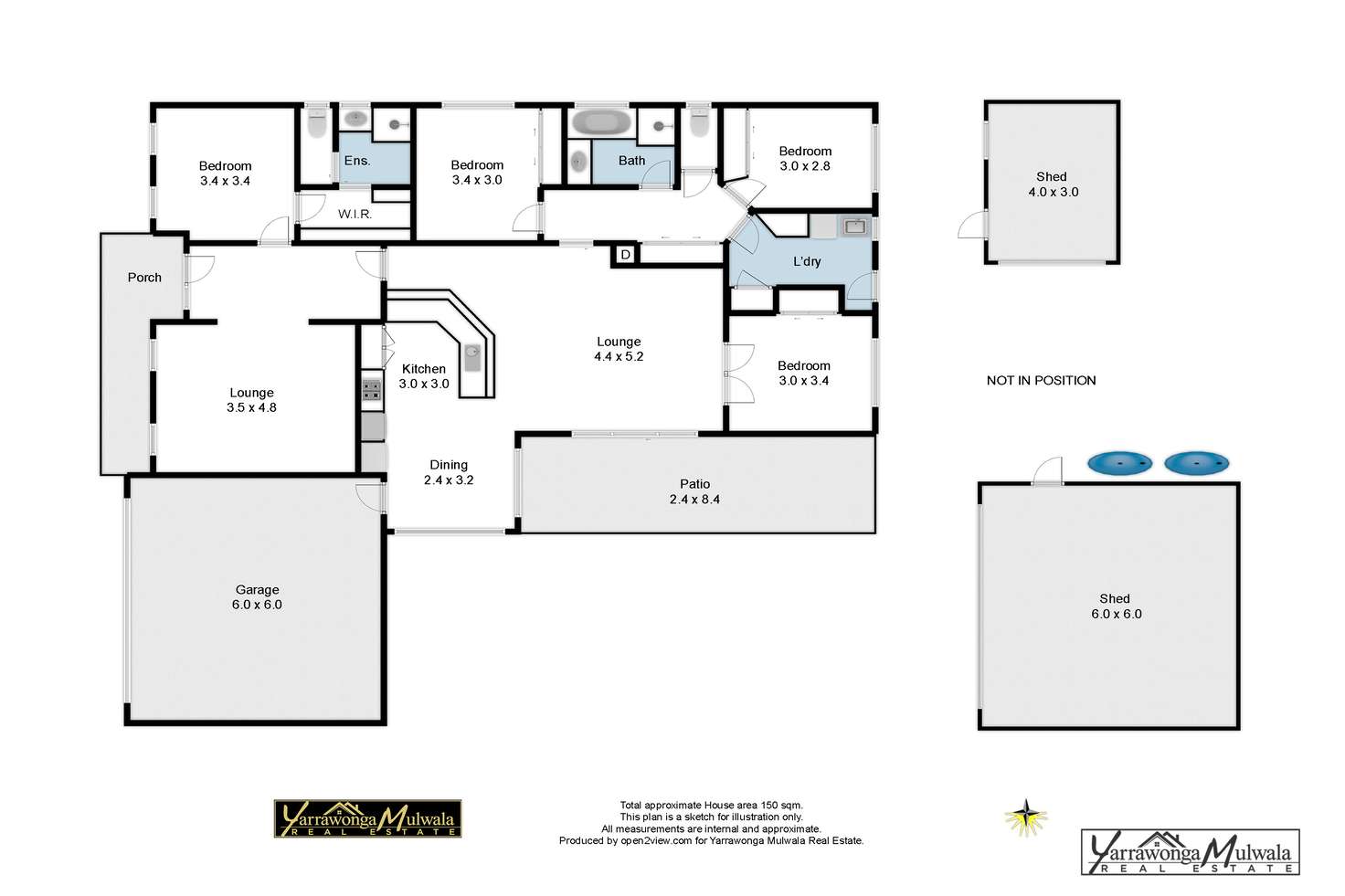 Floorplan of Homely house listing, 17 Kathryn Crescent, Yarrawonga VIC 3730