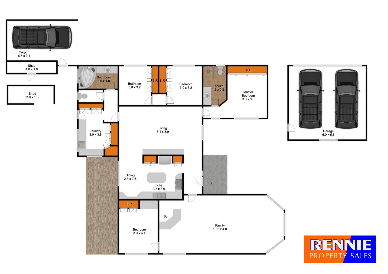 Floorplan of Homely house listing, 7-9 Latter Grove, Churchill VIC 3842