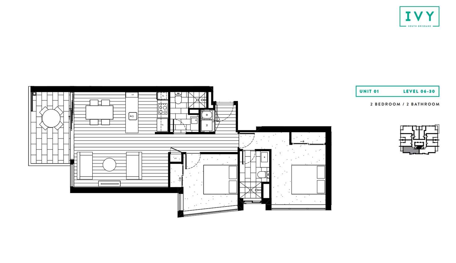 Floorplan of Homely unit listing, 11001/22 Merivale Street, South Brisbane QLD 4101