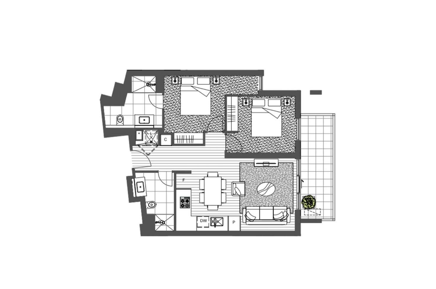 Floorplan of Homely apartment listing, 206/9-11 Williamsons Road, Doncaster VIC 3108