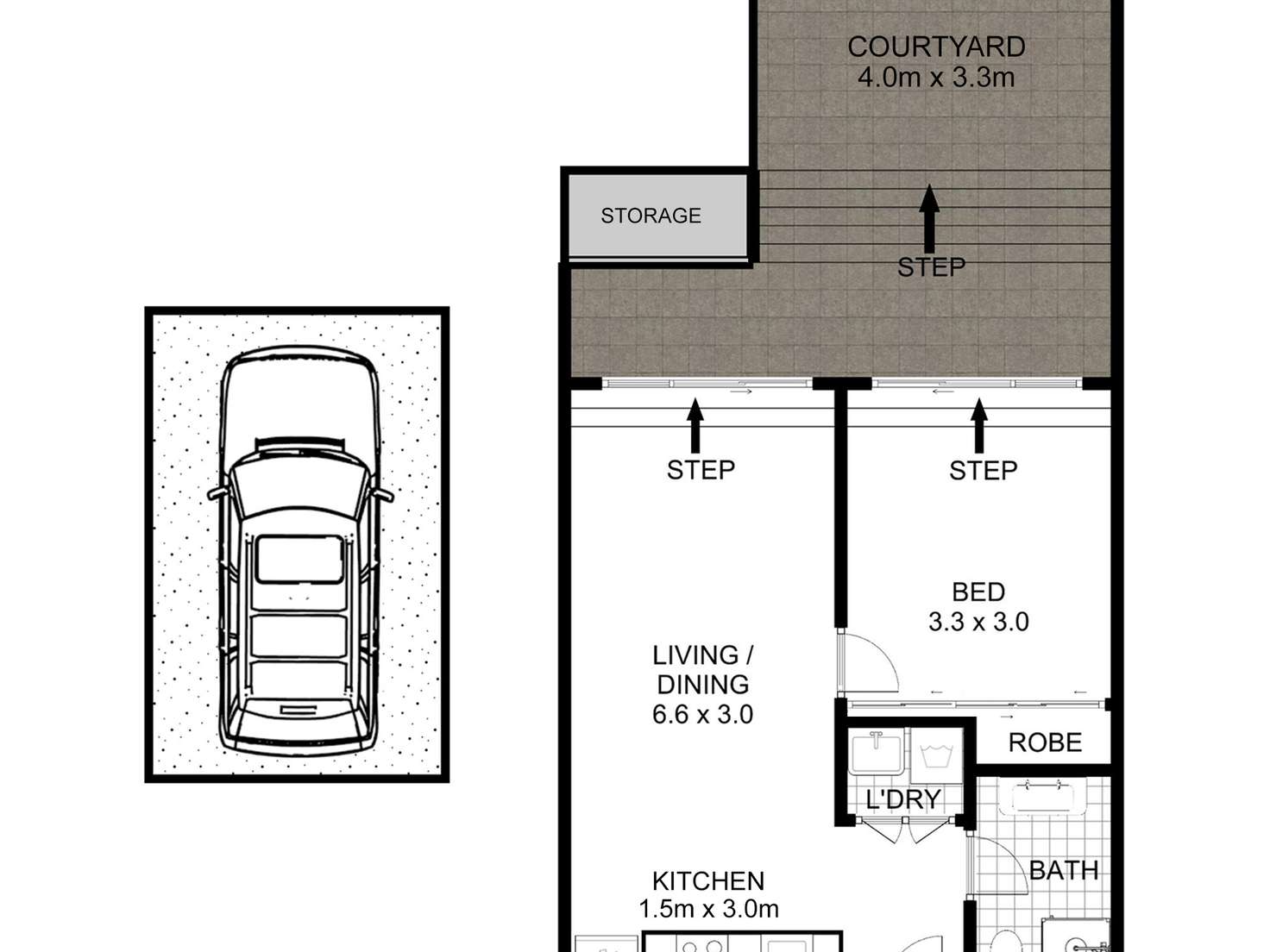Floorplan of Homely apartment listing, G02/200 Campbell Street, Darlinghurst NSW 2010