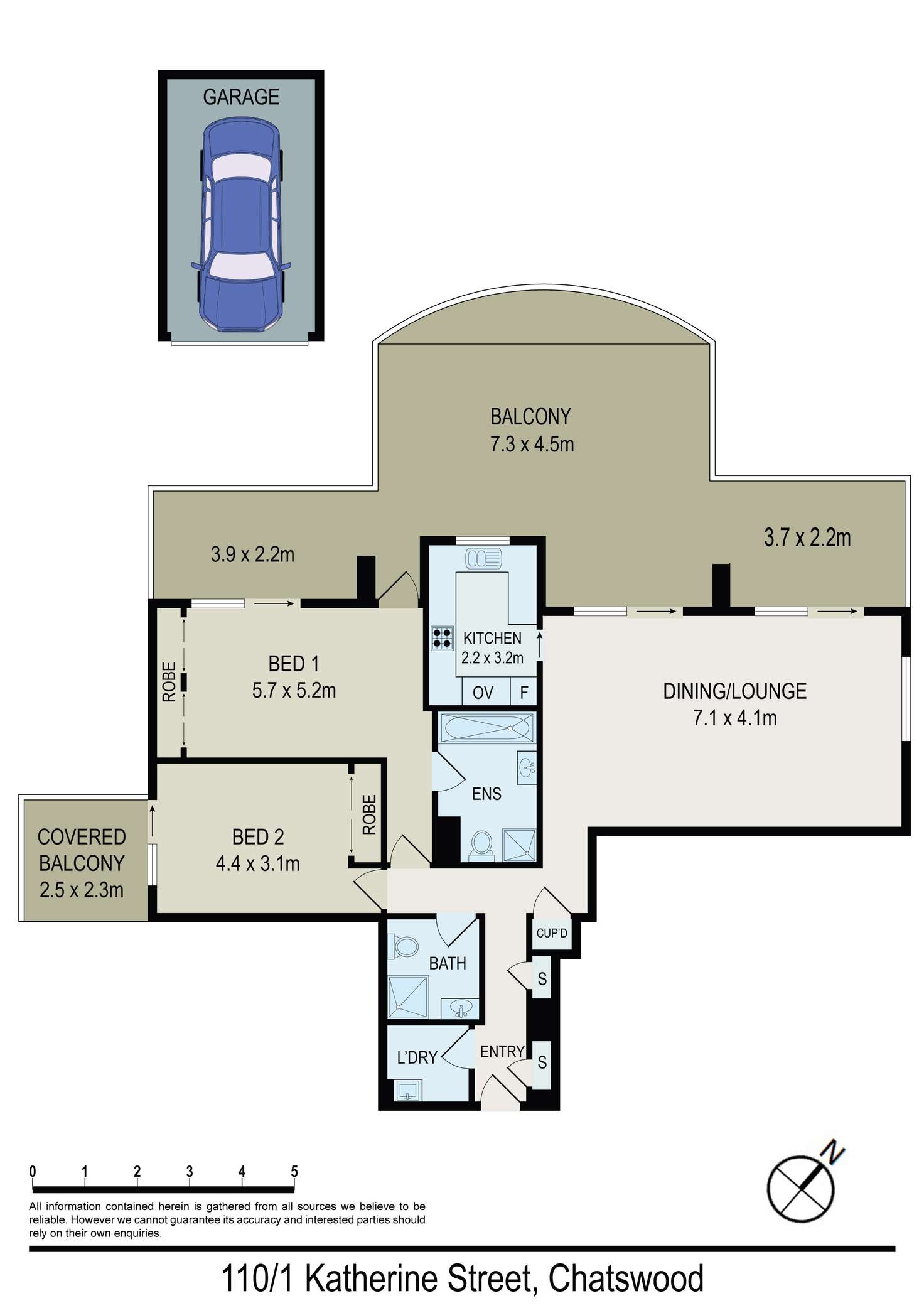 Floorplan of Homely apartment listing, 110/1 Katherine Street, Chatswood NSW 2067