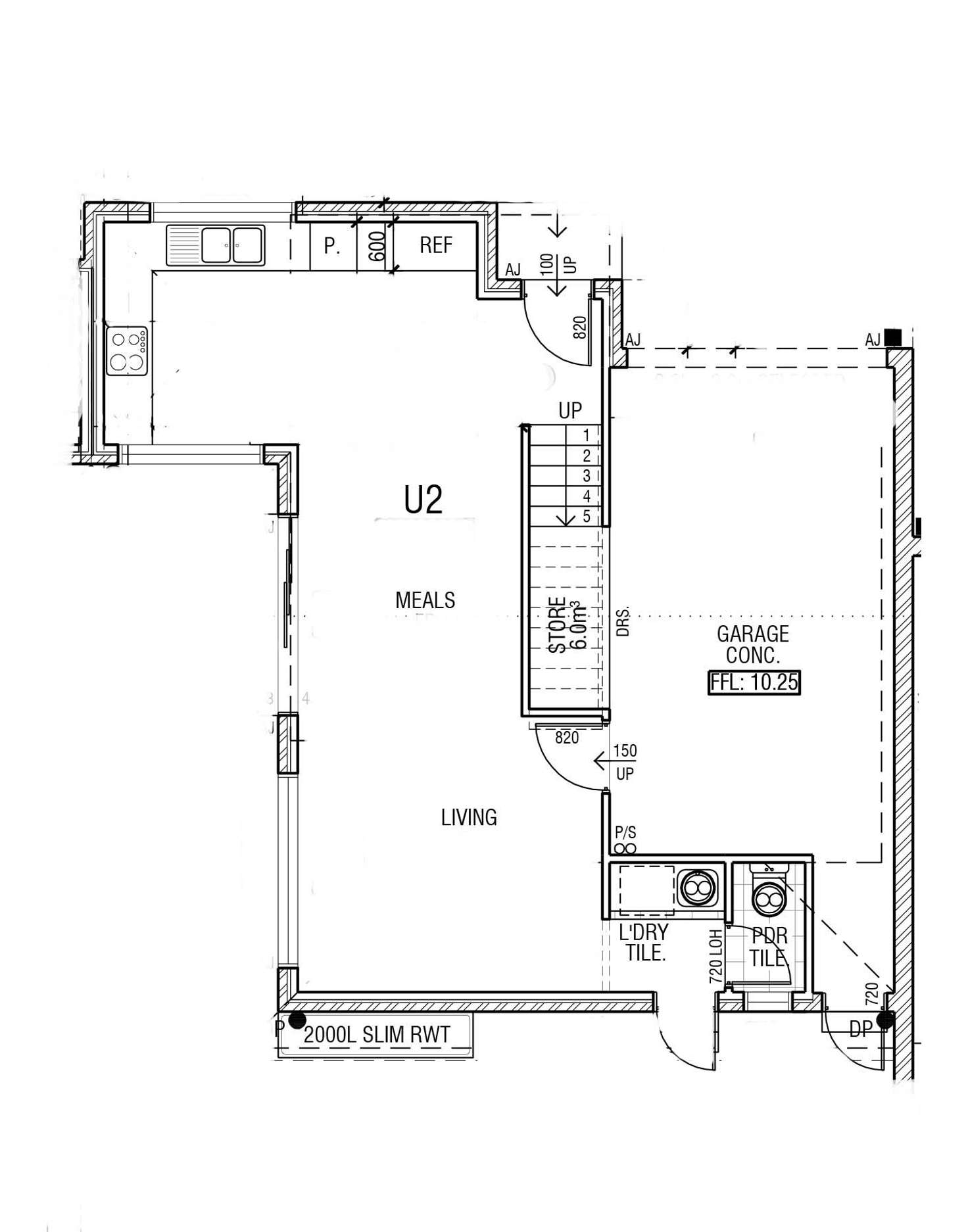 Floorplan of Homely townhouse listing, 2/33 Blair Street, Broadmeadows VIC 3047