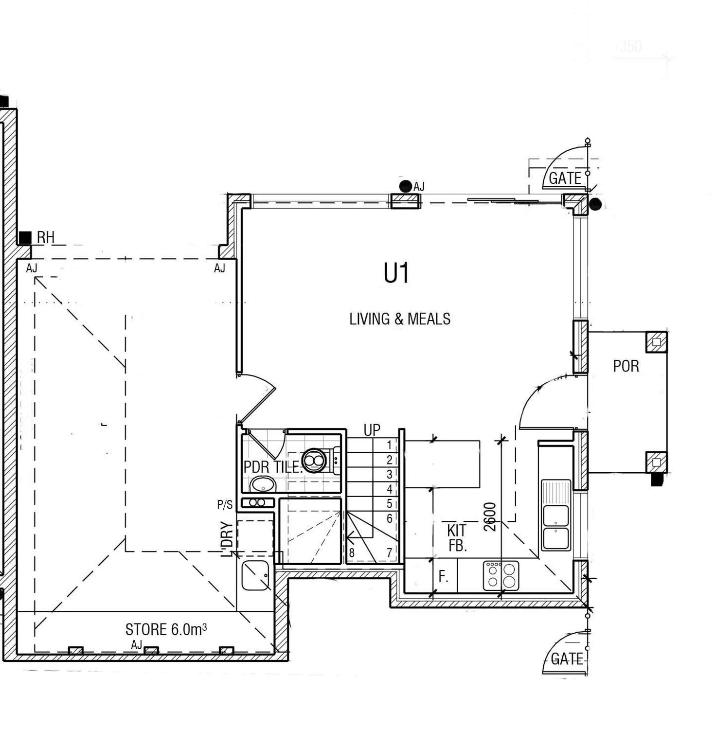 Floorplan of Homely townhouse listing, 1/33 Blair Street, Broadmeadows VIC 3047