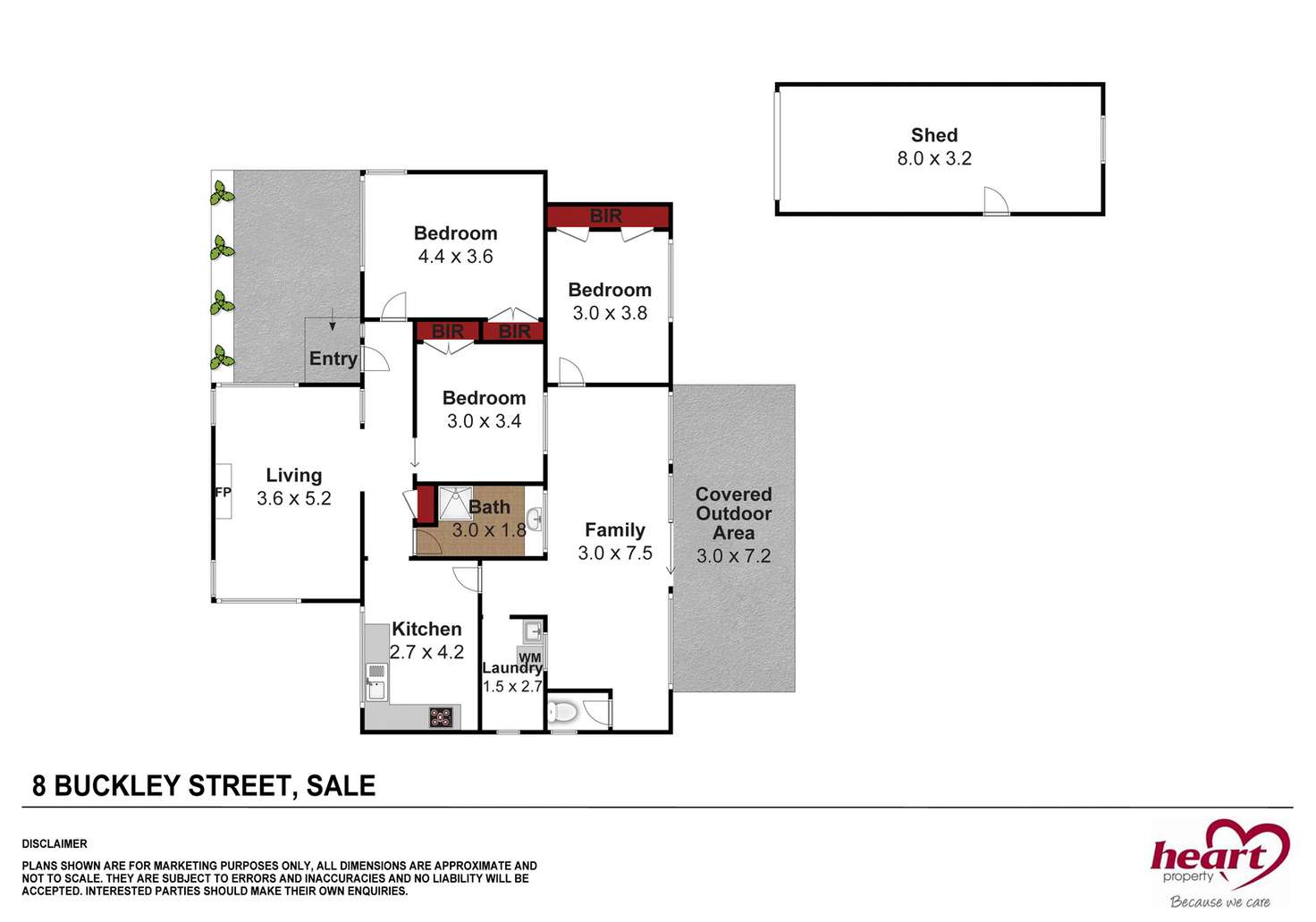 Floorplan of Homely house listing, 8 Buckley Street, Sale VIC 3850