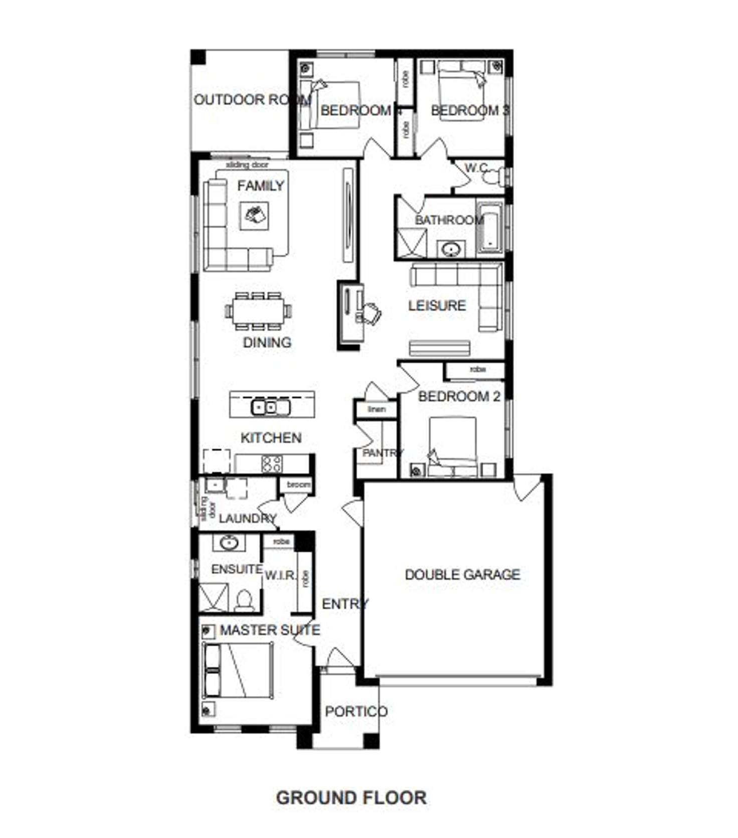 Floorplan of Homely house listing, 10 Fothergil Grove, Truganina VIC 3029