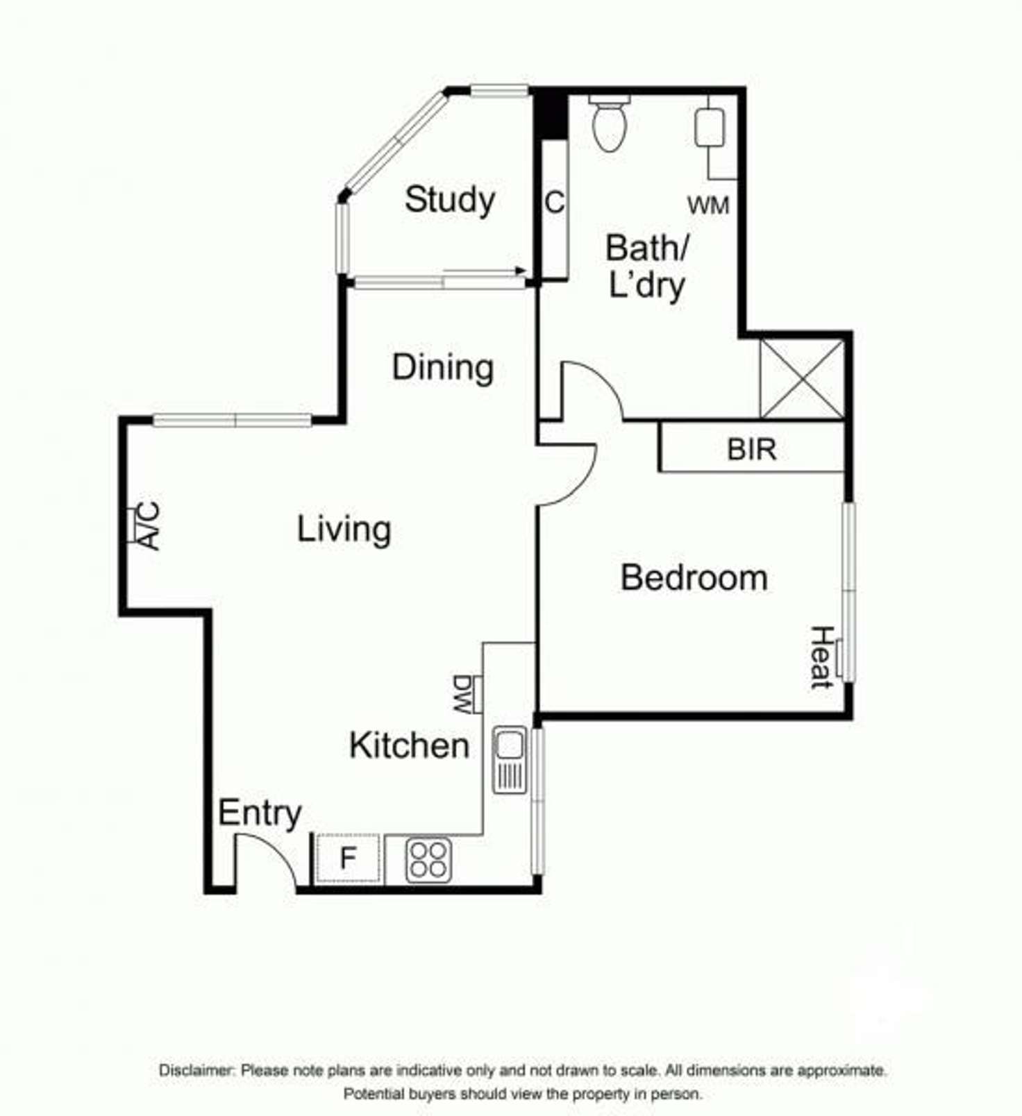 Floorplan of Homely apartment listing, 11/58 THE AVENUE, Windsor VIC 3181