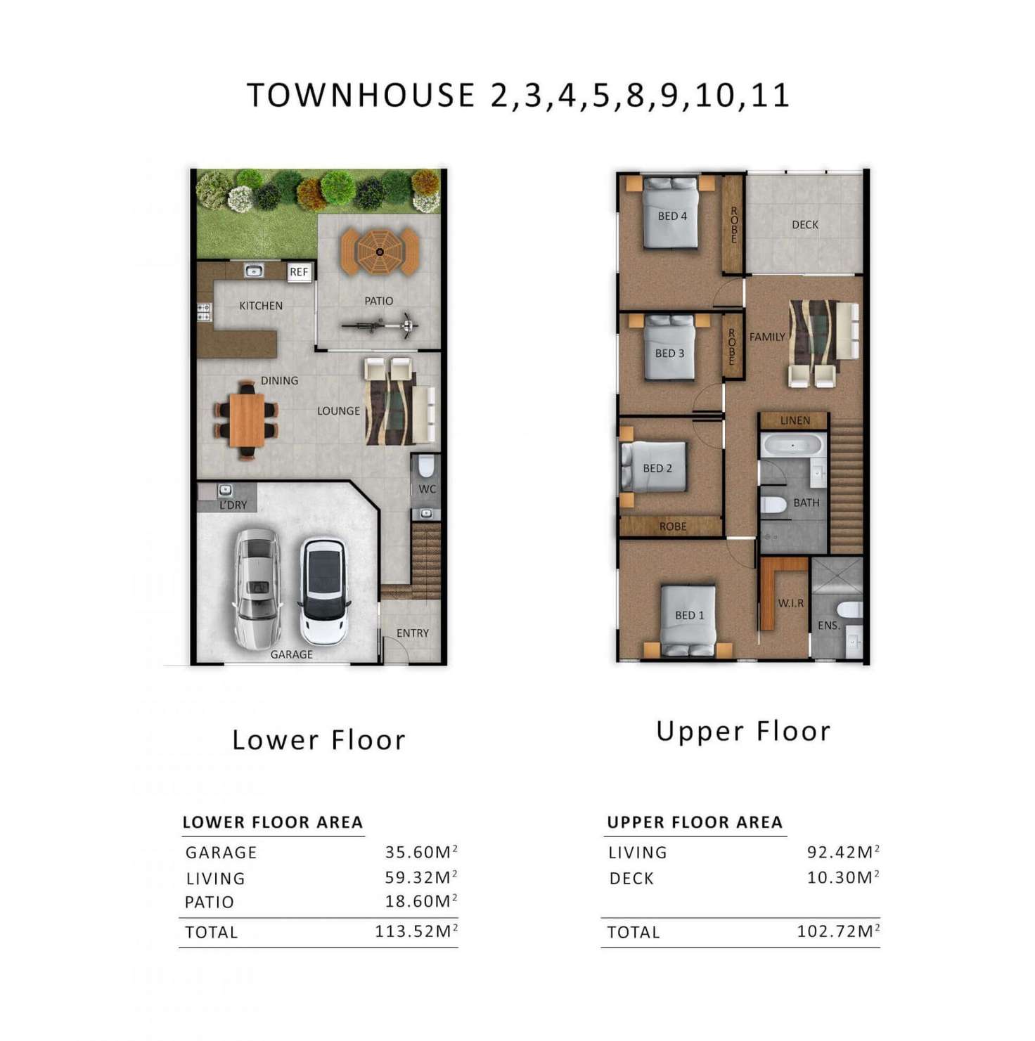 Floorplan of Homely townhouse listing, 10/70 Rogers Parade West, Everton Park QLD 4053