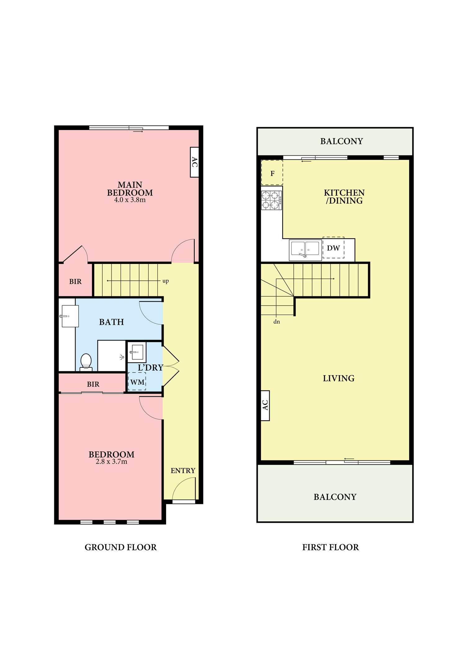 Floorplan of Homely townhouse listing, 4/58 Elder Street, Watsonia VIC 3087