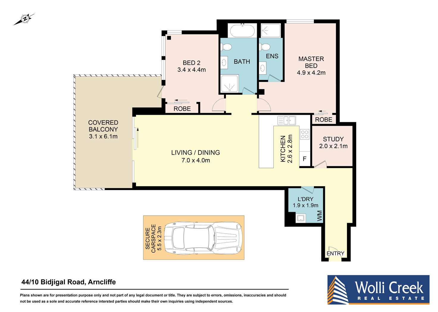 Floorplan of Homely apartment listing, 44/10 Bidjigal Road, Arncliffe NSW 2205