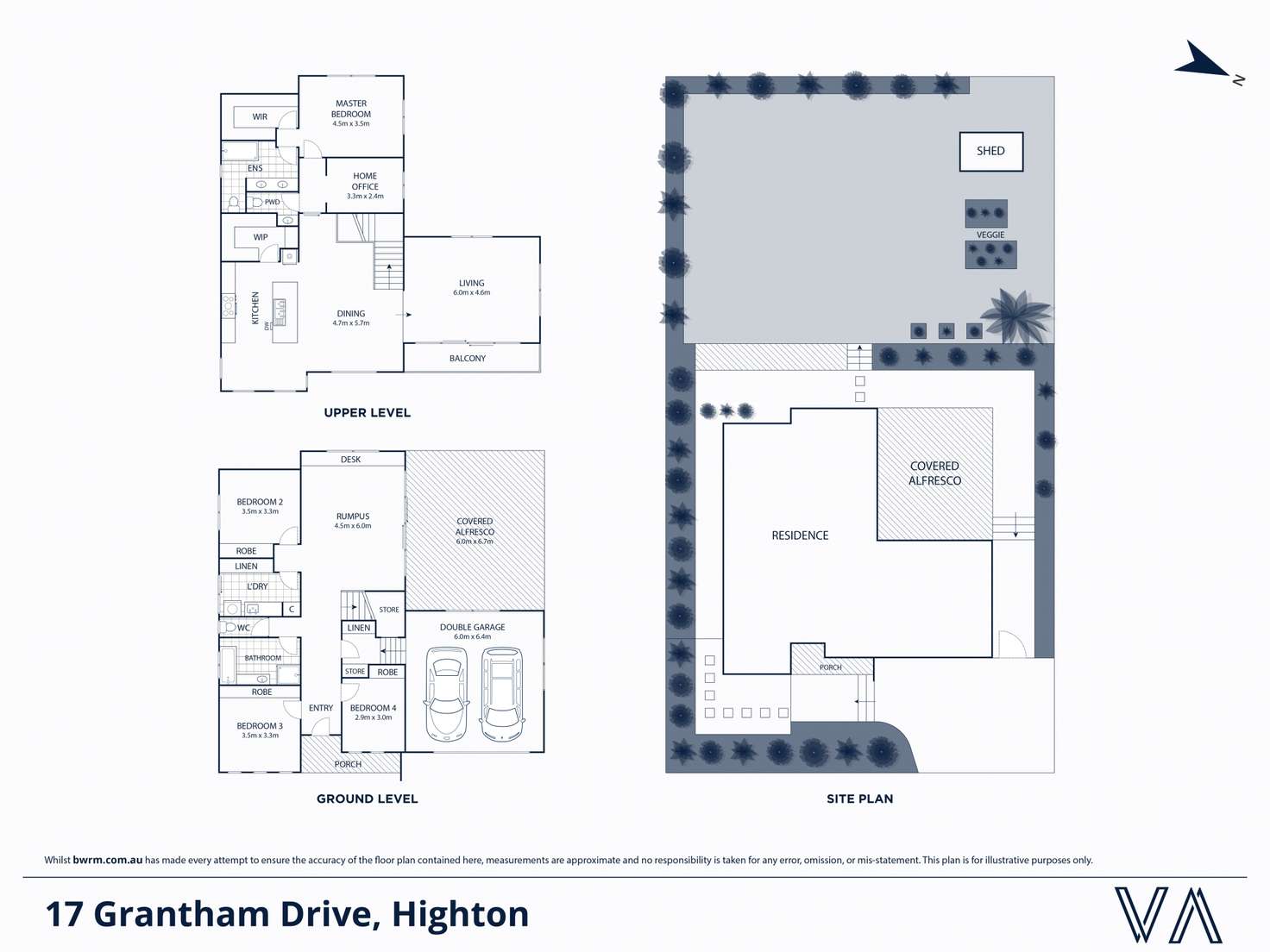 Floorplan of Homely house listing, 17 Grantham Drive, Highton VIC 3216