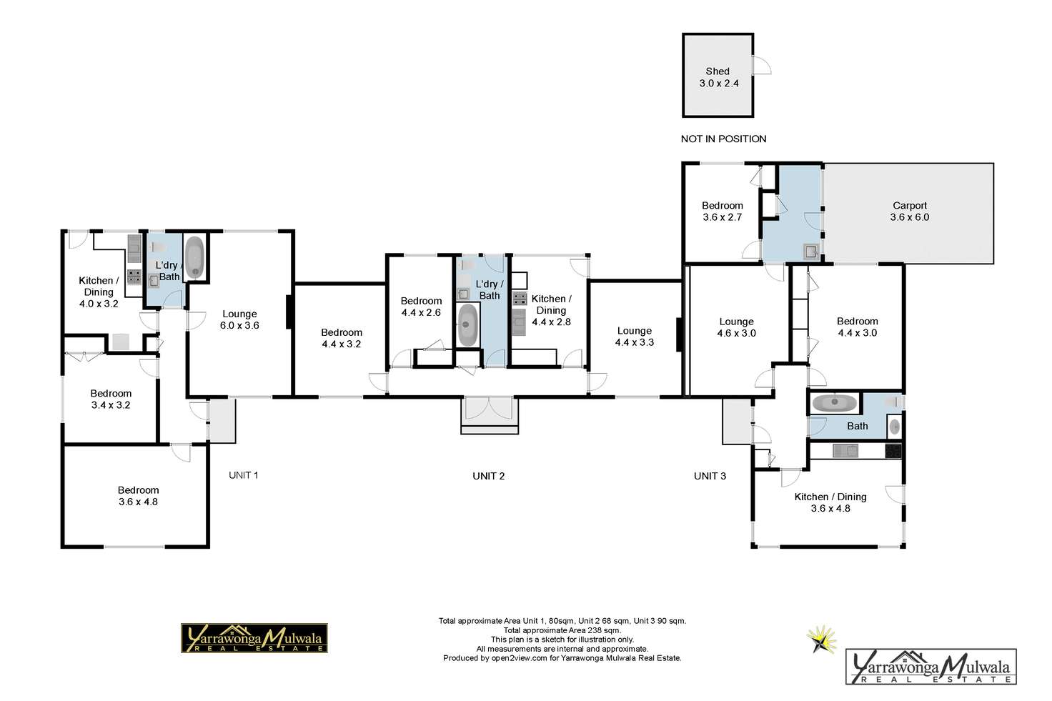 Floorplan of Homely blockOfUnits listing, 72 - 74 Dunlop Street, Yarrawonga VIC 3730