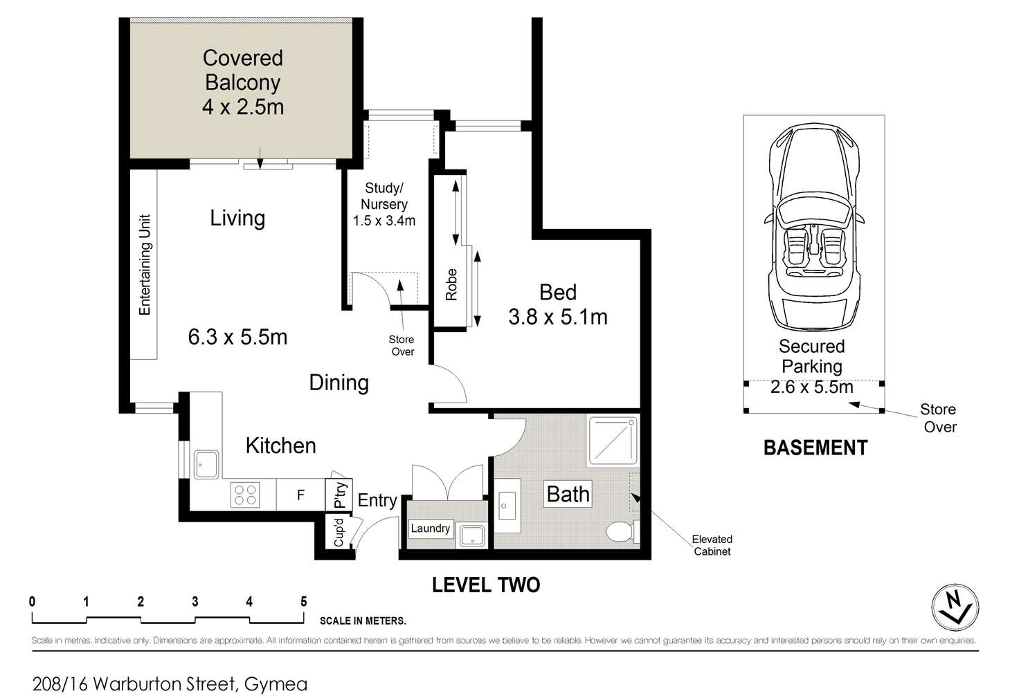 Floorplan of Homely apartment listing, 208/16 Warburton Street, Gymea NSW 2227
