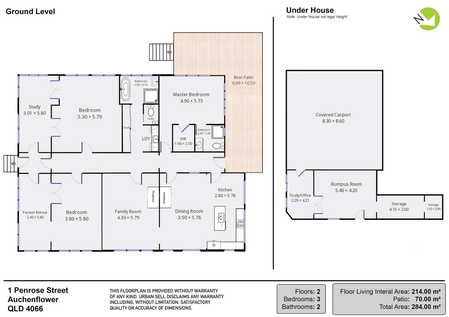 Floorplan of Homely house listing, 1 Penrose Street, Auchenflower QLD 4066
