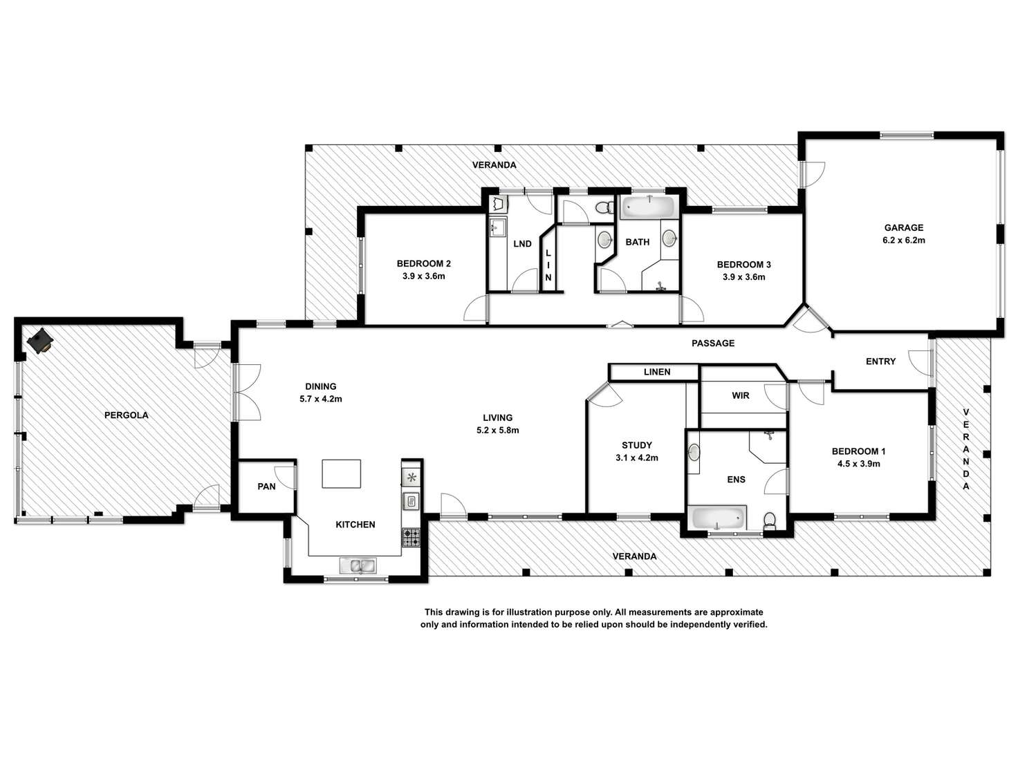 Floorplan of Homely acreageSemiRural listing, 508 Belt Road, Millicent SA 5280