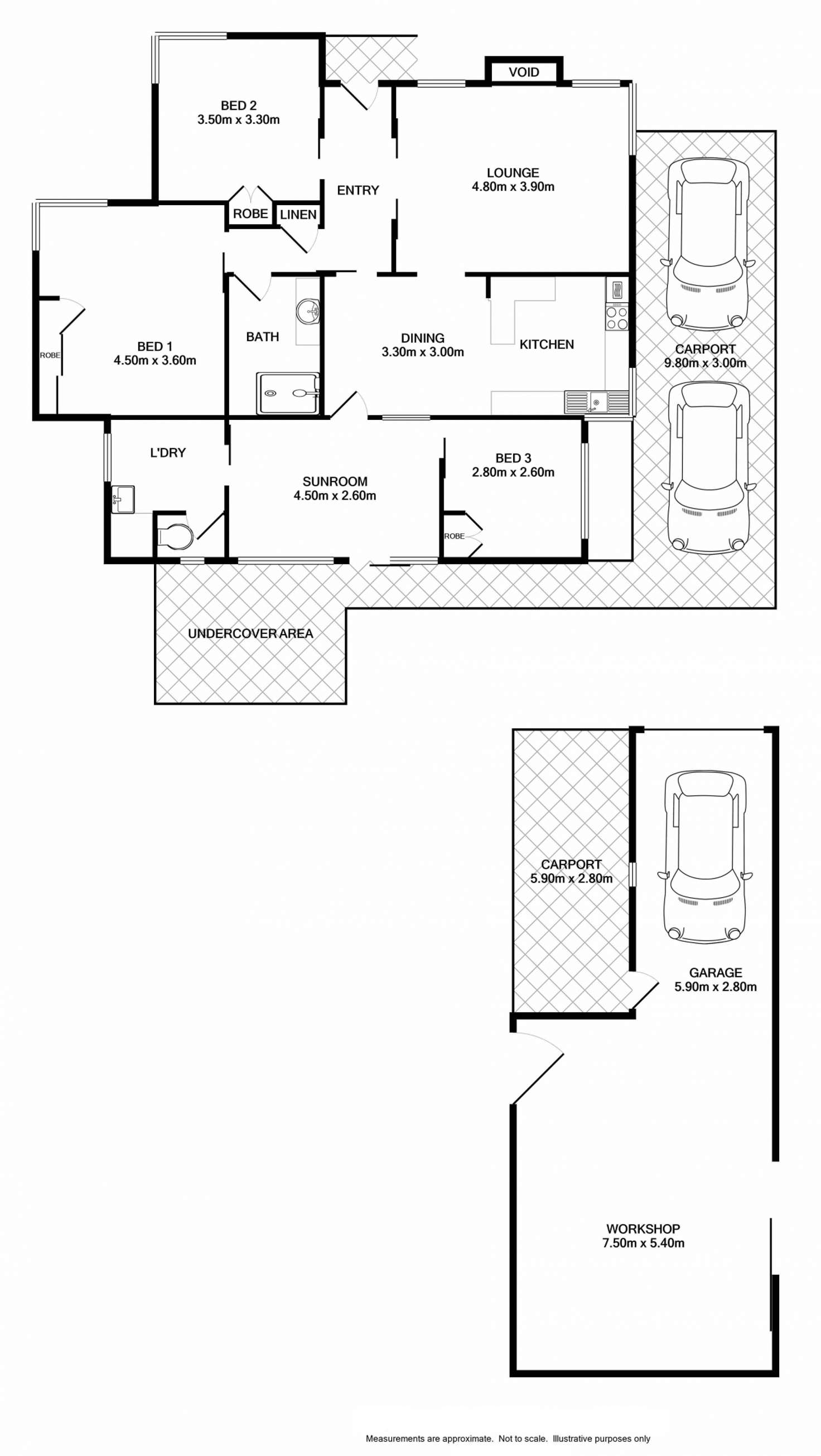 Floorplan of Homely house listing, 18 MITCHELL STREET, Wodonga VIC 3690