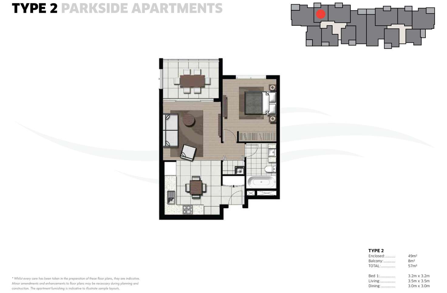 Floorplan of Homely apartment listing, 403/29-49 VARSITY PARADE, Varsity Lakes QLD 4227