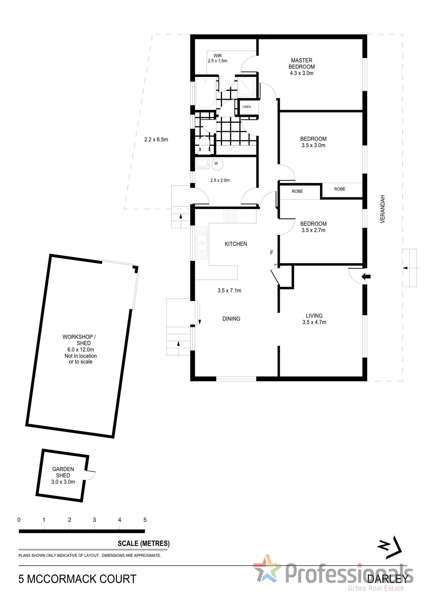 Floorplan of Homely house listing, 5 McCormack Court, Darley VIC 3340
