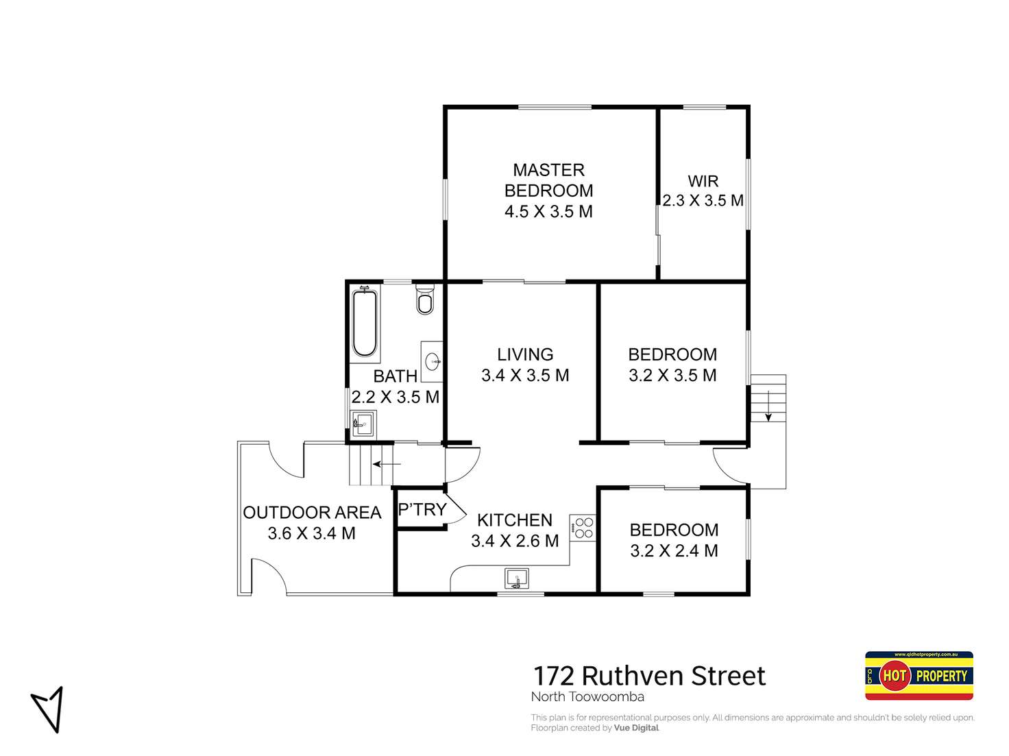 Floorplan of Homely house listing, 172 Ruthven Street, North Toowoomba QLD 4350