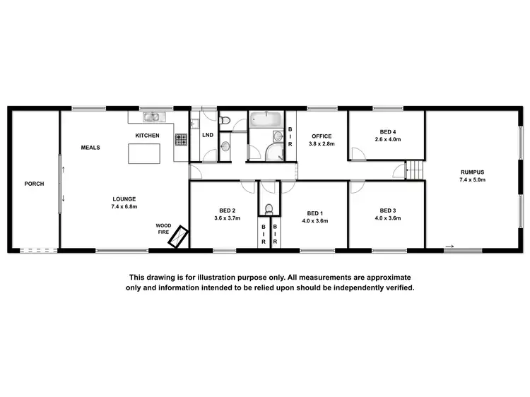 Floorplan of Homely house listing, 4 Ethel Street, Beachport SA 5280