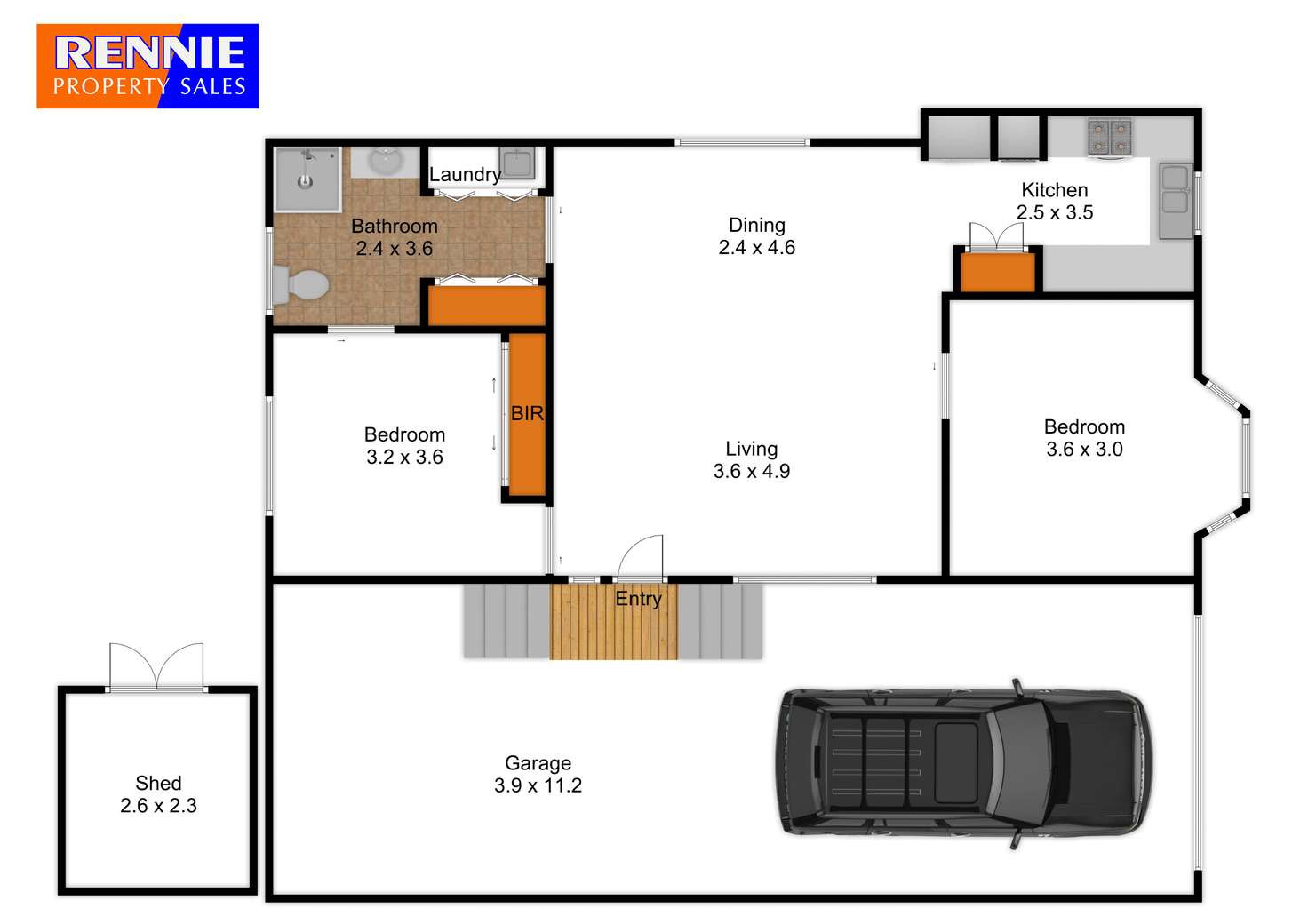 Floorplan of Homely retirement listing, 23/Greenacres, 5353 Princes Highway, Traralgon VIC 3844