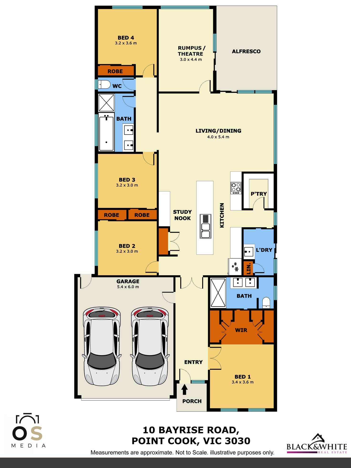 Floorplan of Homely house listing, 10 Bayrise Road, Point Cook VIC 3030