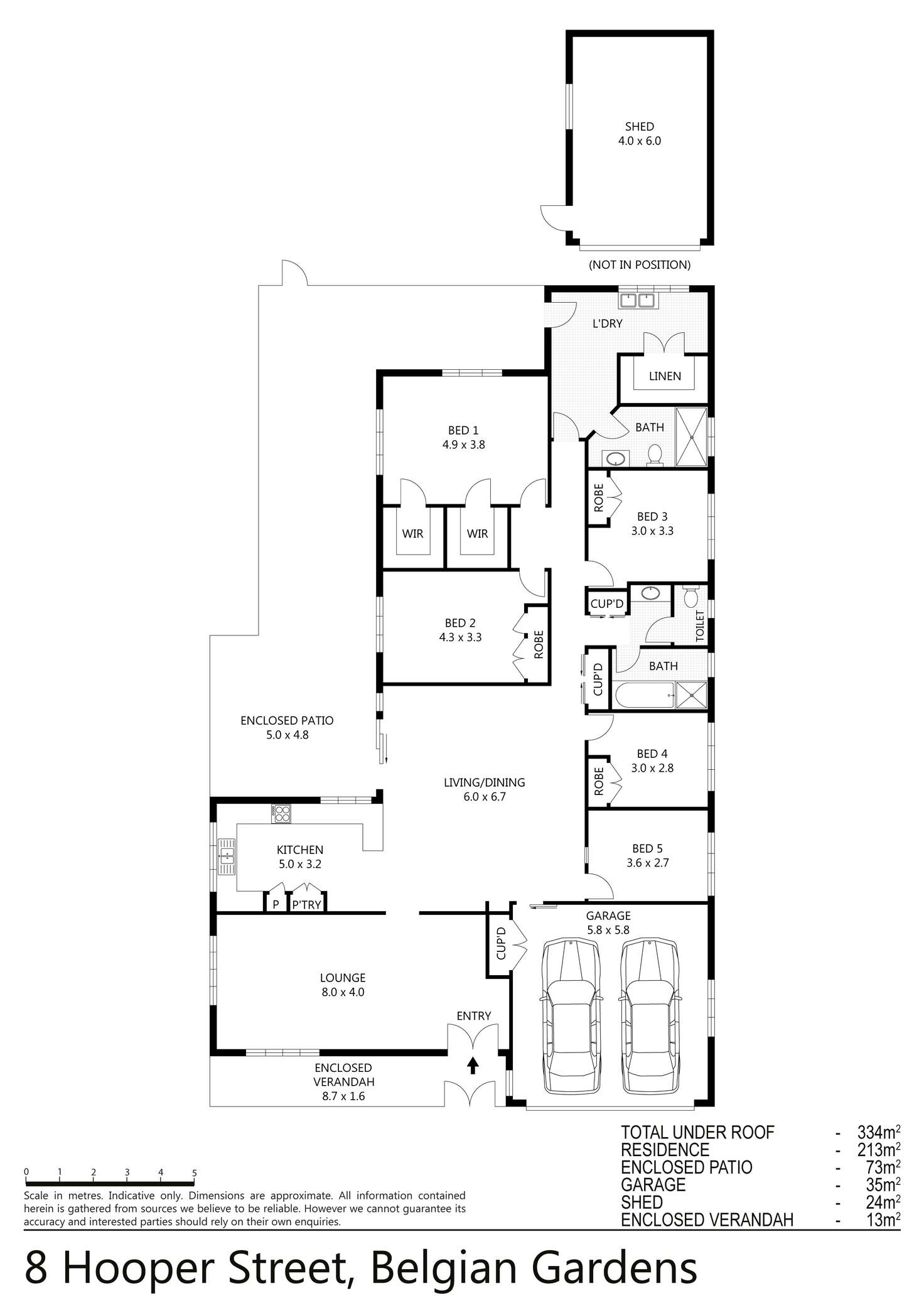 Floorplan of Homely house listing, 8 Hooper Street, Belgian Gardens QLD 4810