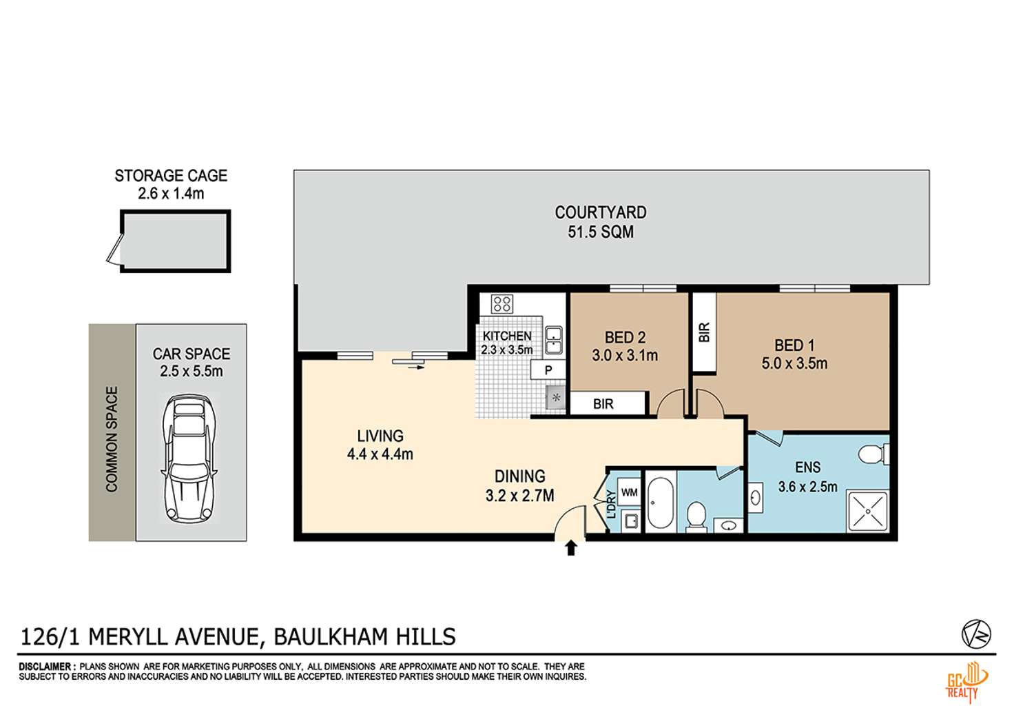 Floorplan of Homely apartment listing, 126/1 Meryll Avenue, Baulkham Hills NSW 2153