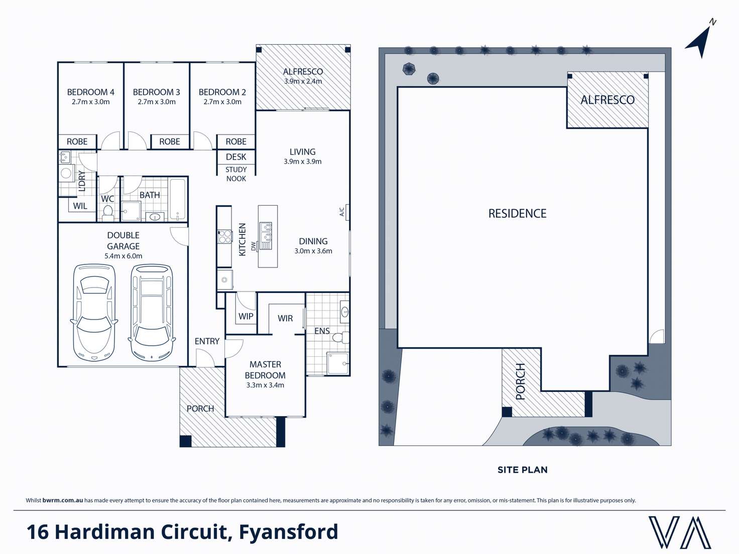 Floorplan of Homely house listing, 16 Hardiman Circuit, Fyansford VIC 3218