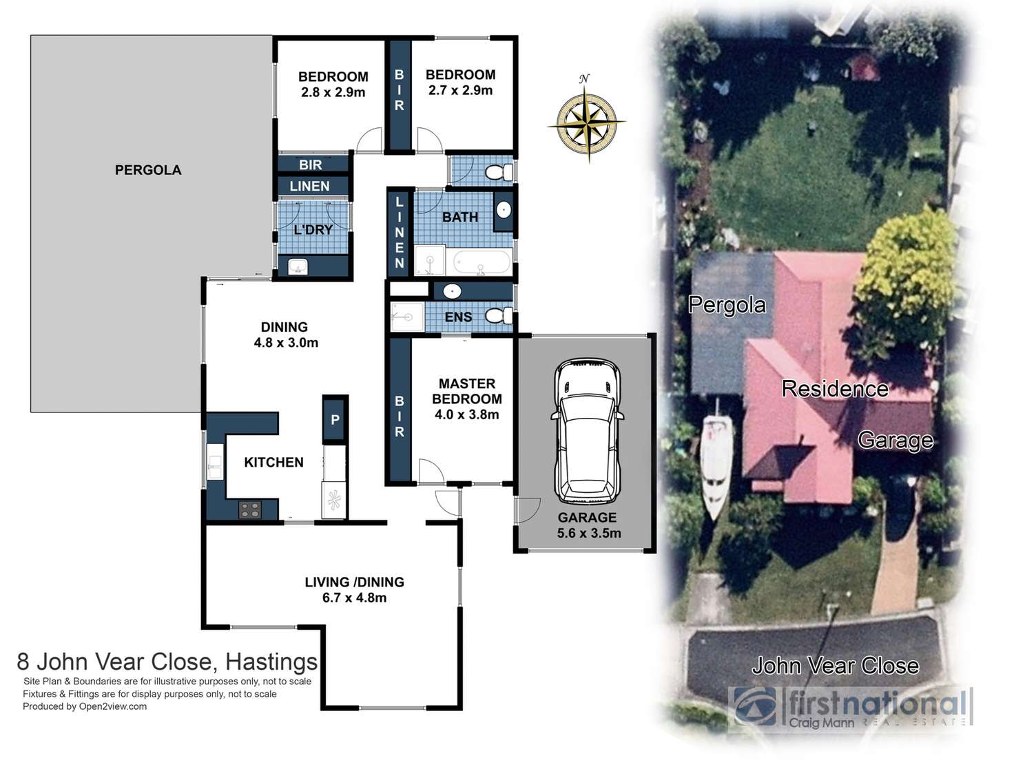 Floorplan of Homely house listing, 8 John Vear Close, Hastings VIC 3915