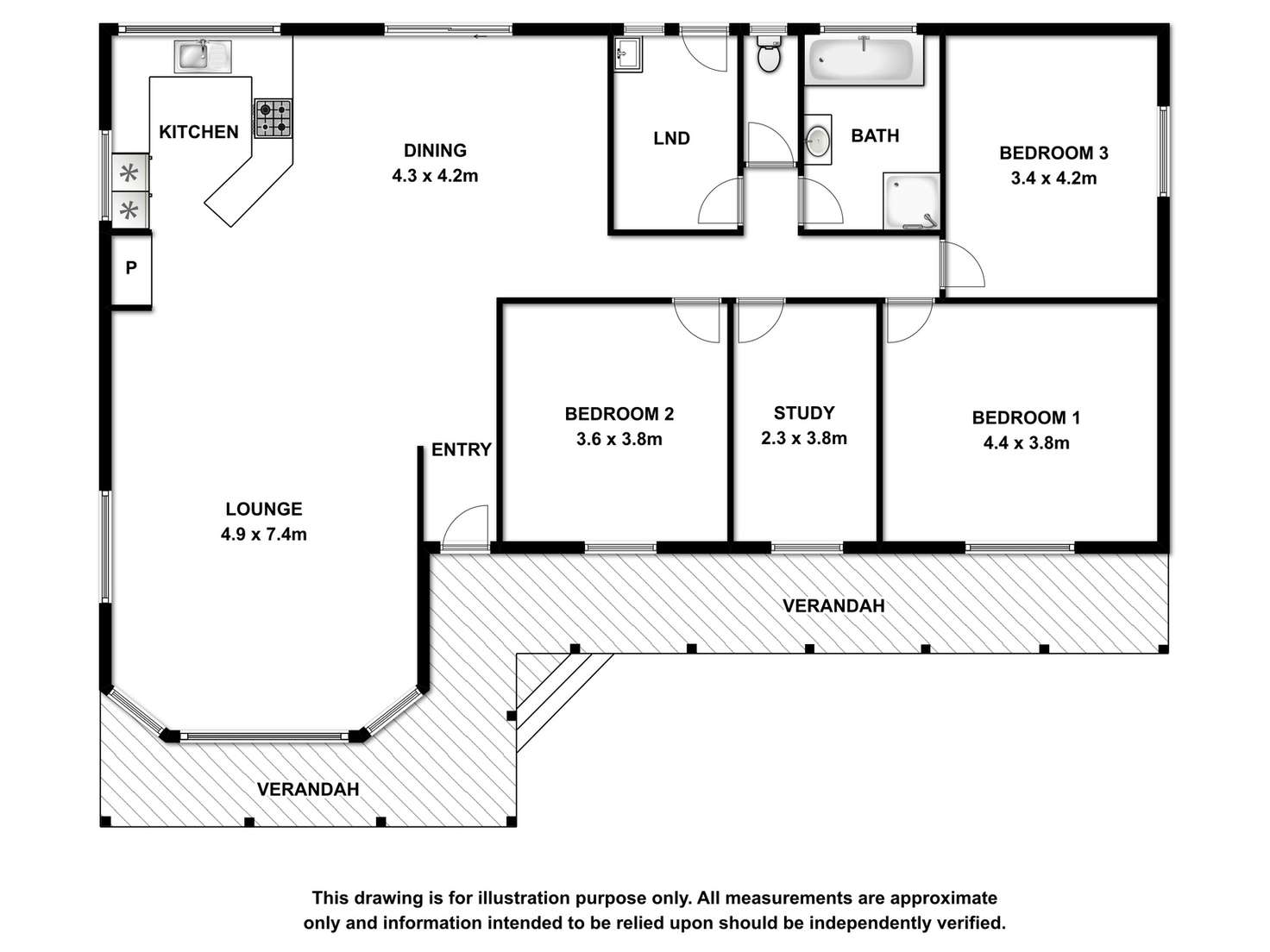 Floorplan of Homely house listing, 65 Plunkett Terrace, Millicent SA 5280