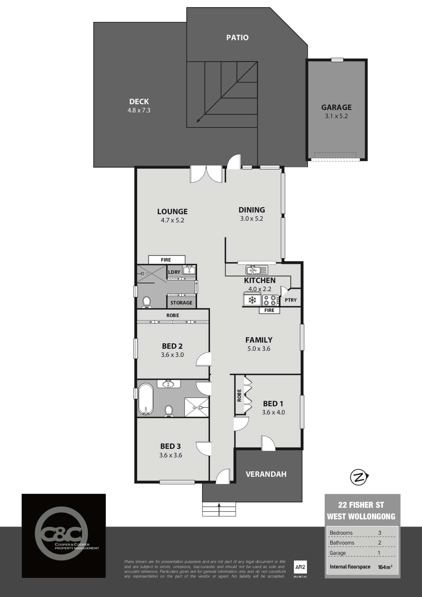 Floorplan of Homely house listing, 22 Fisher Street, West Wollongong NSW 2500