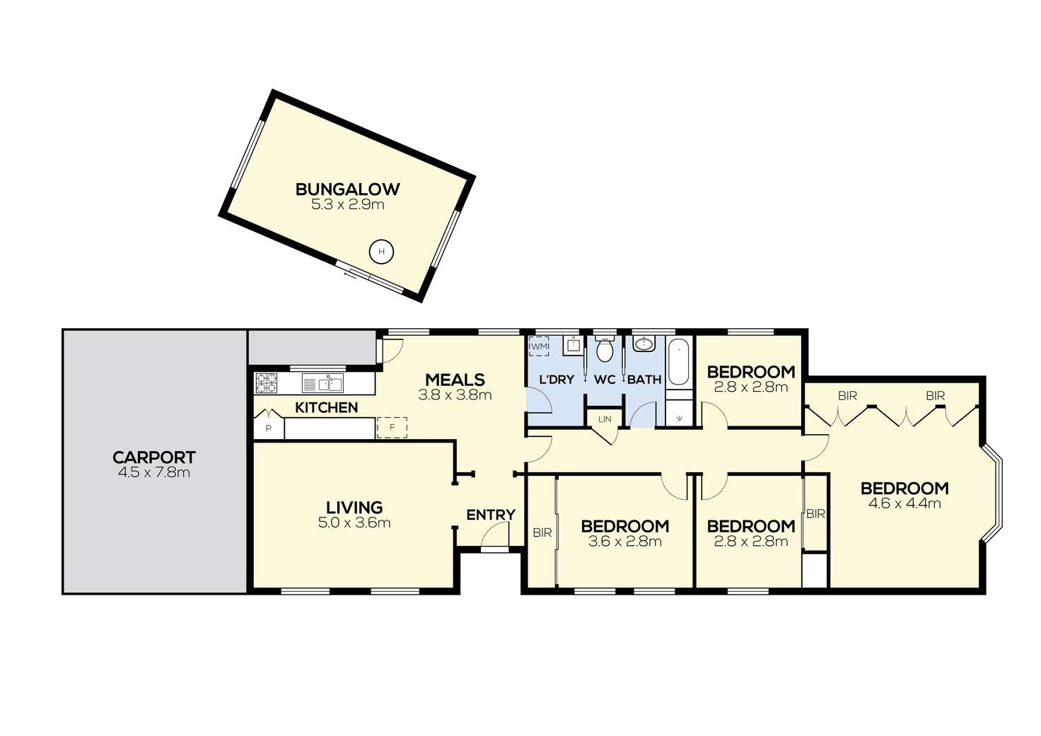 Floorplan of Homely house listing, 76 Dimboola Road, Broadmeadows VIC 3047