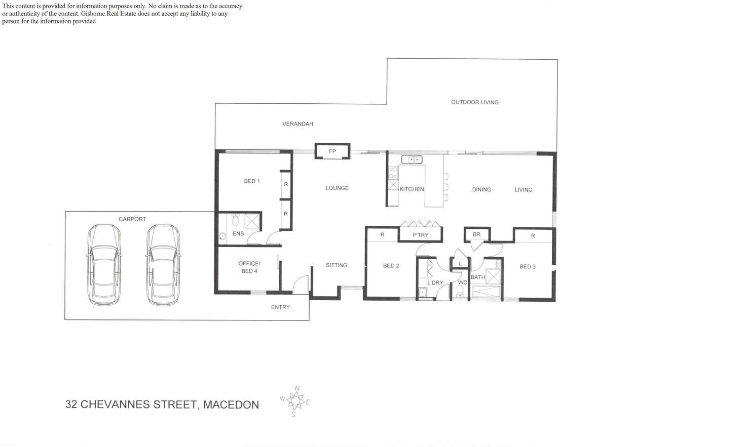 Floorplan of Homely house listing, 32 Chevannes Street, Macedon VIC 3440