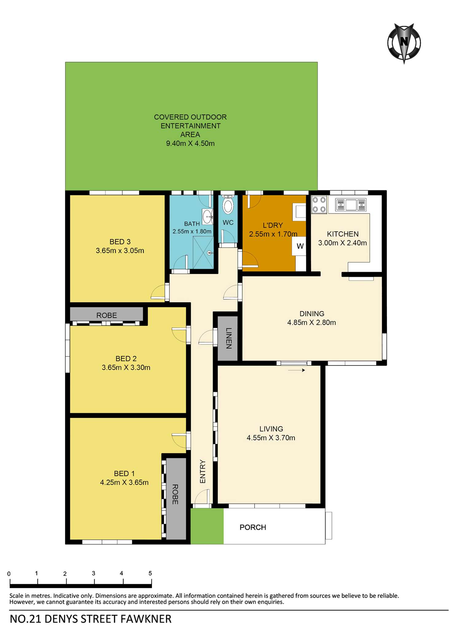 Floorplan of Homely house listing, 21 Denys Street, Fawkner VIC 3060