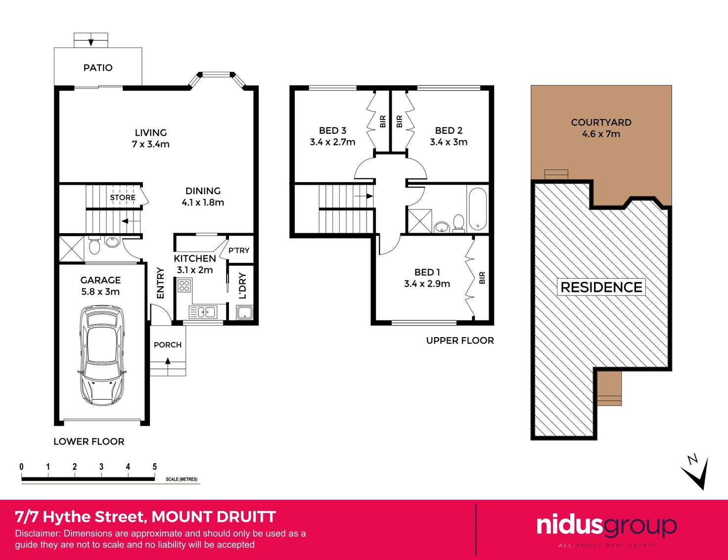 Floorplan of Homely townhouse listing, 7/7 Hythe Street, Mount Druitt NSW 2770