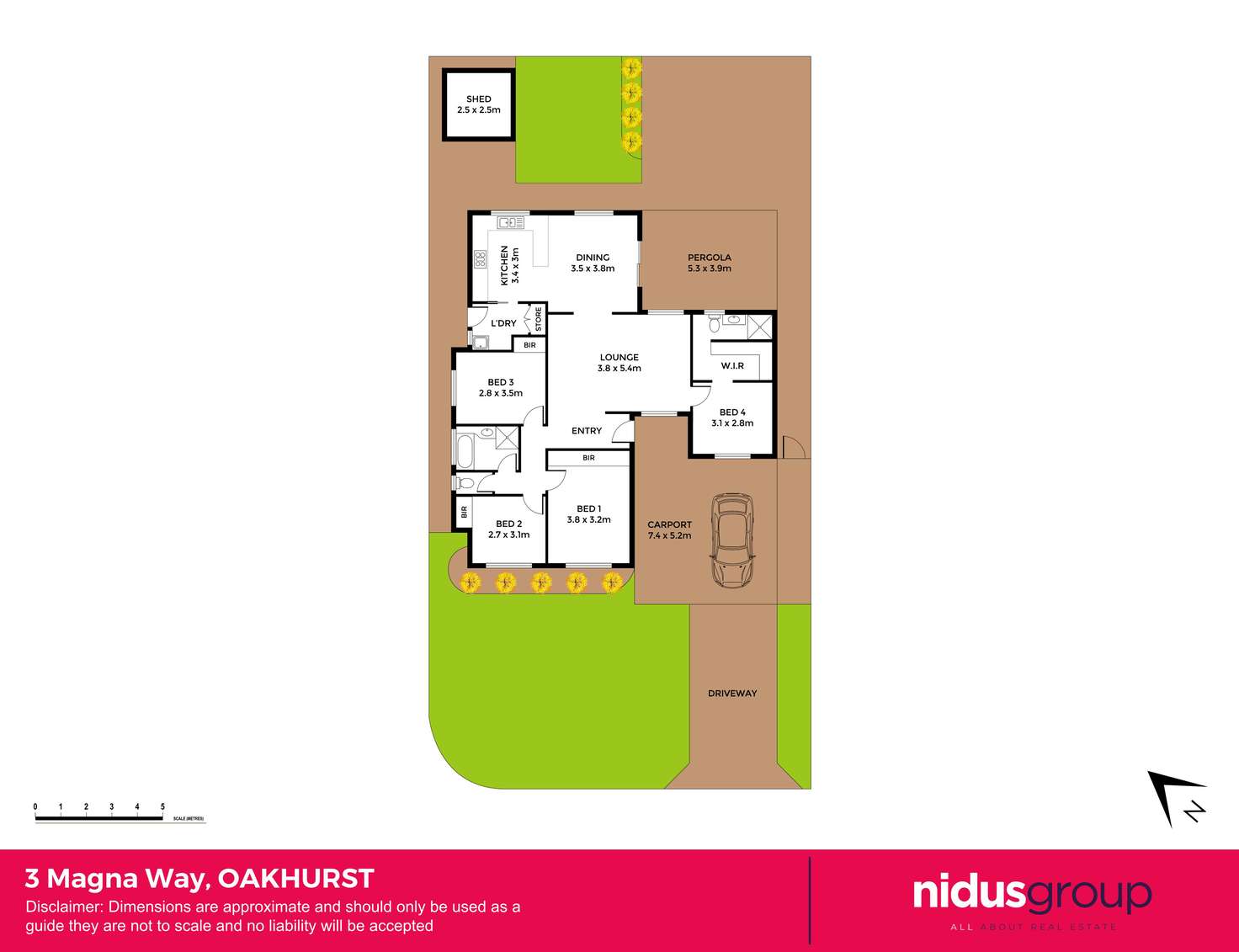 Floorplan of Homely house listing, 3 Magna Way, Oakhurst NSW 2761