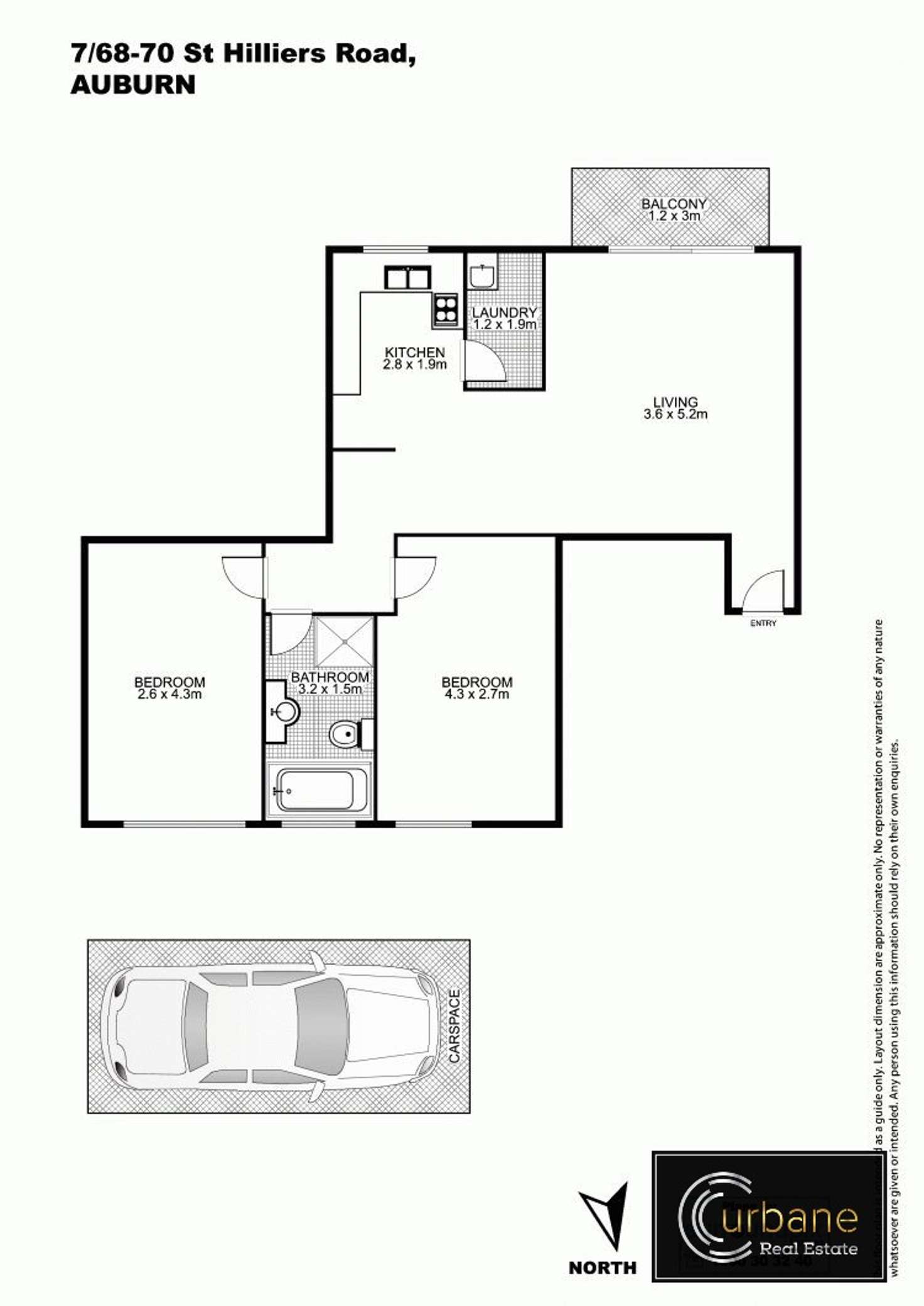 Floorplan of Homely apartment listing, 7/68 Saint Hilliers Road, Auburn NSW 2144