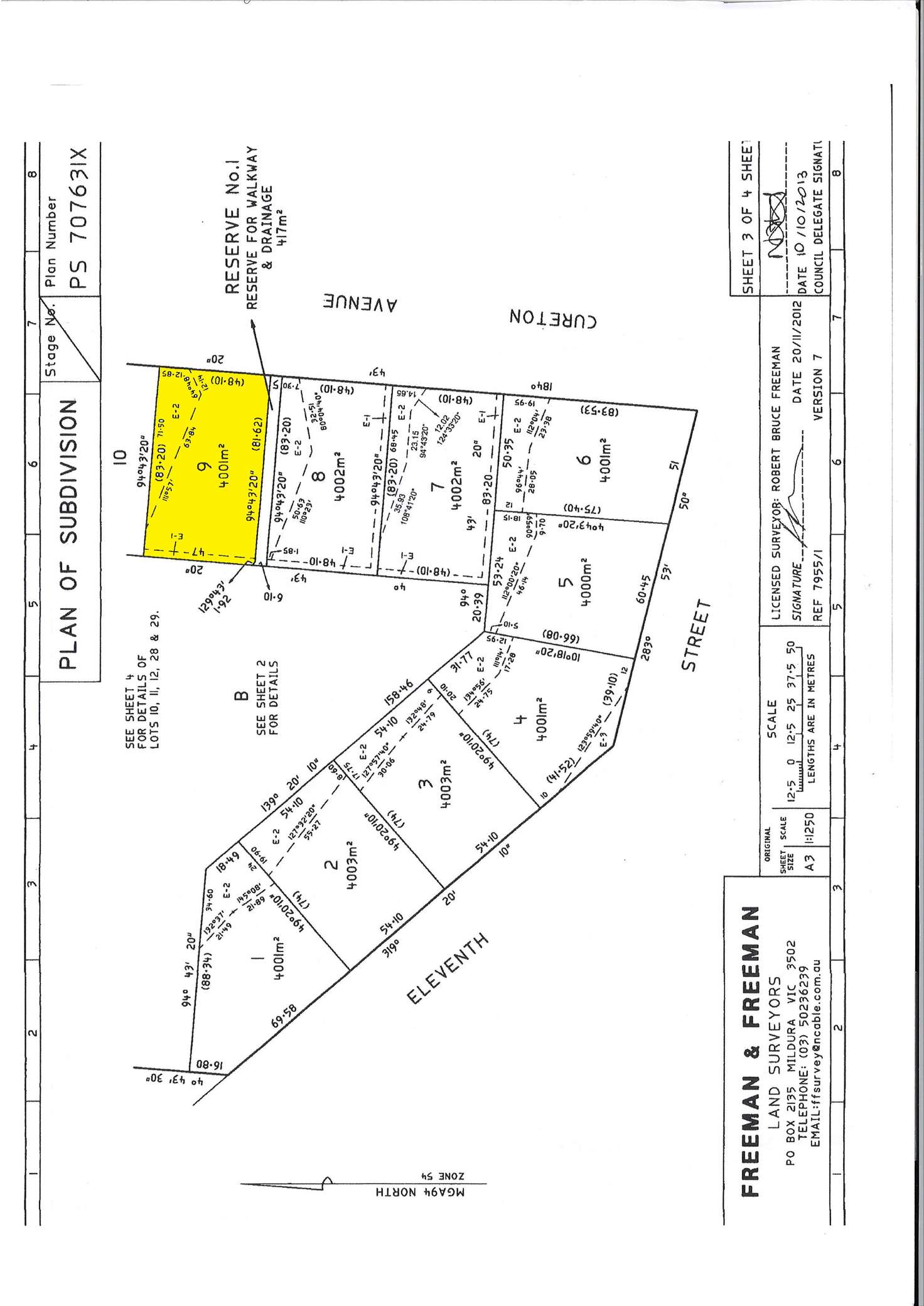 Floorplan of Homely residentialLand listing, 758 Cureton Avenue, Nichols Point VIC 3501