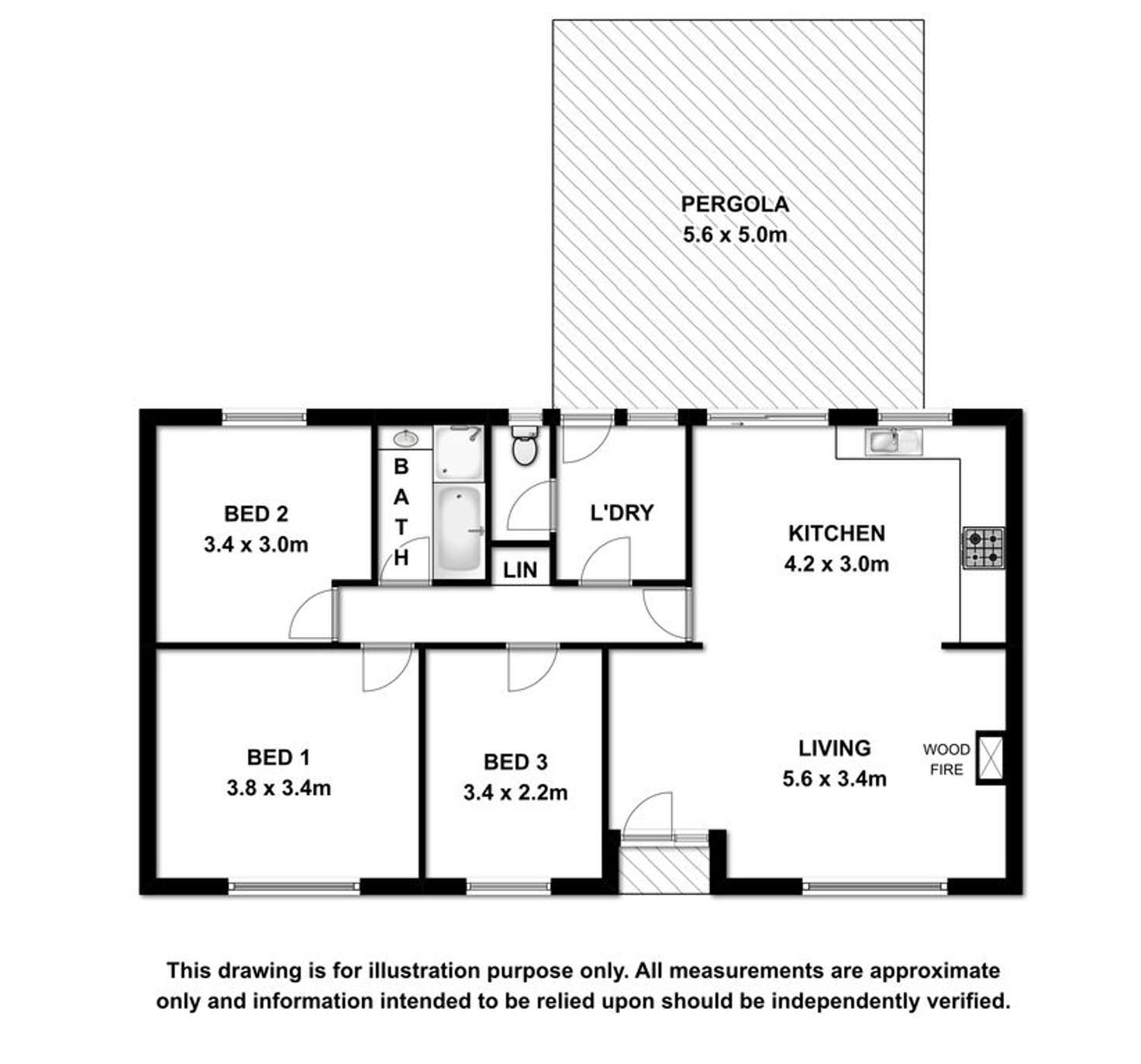 Floorplan of Homely house listing, 28 Bonshor Street, Millicent SA 5280